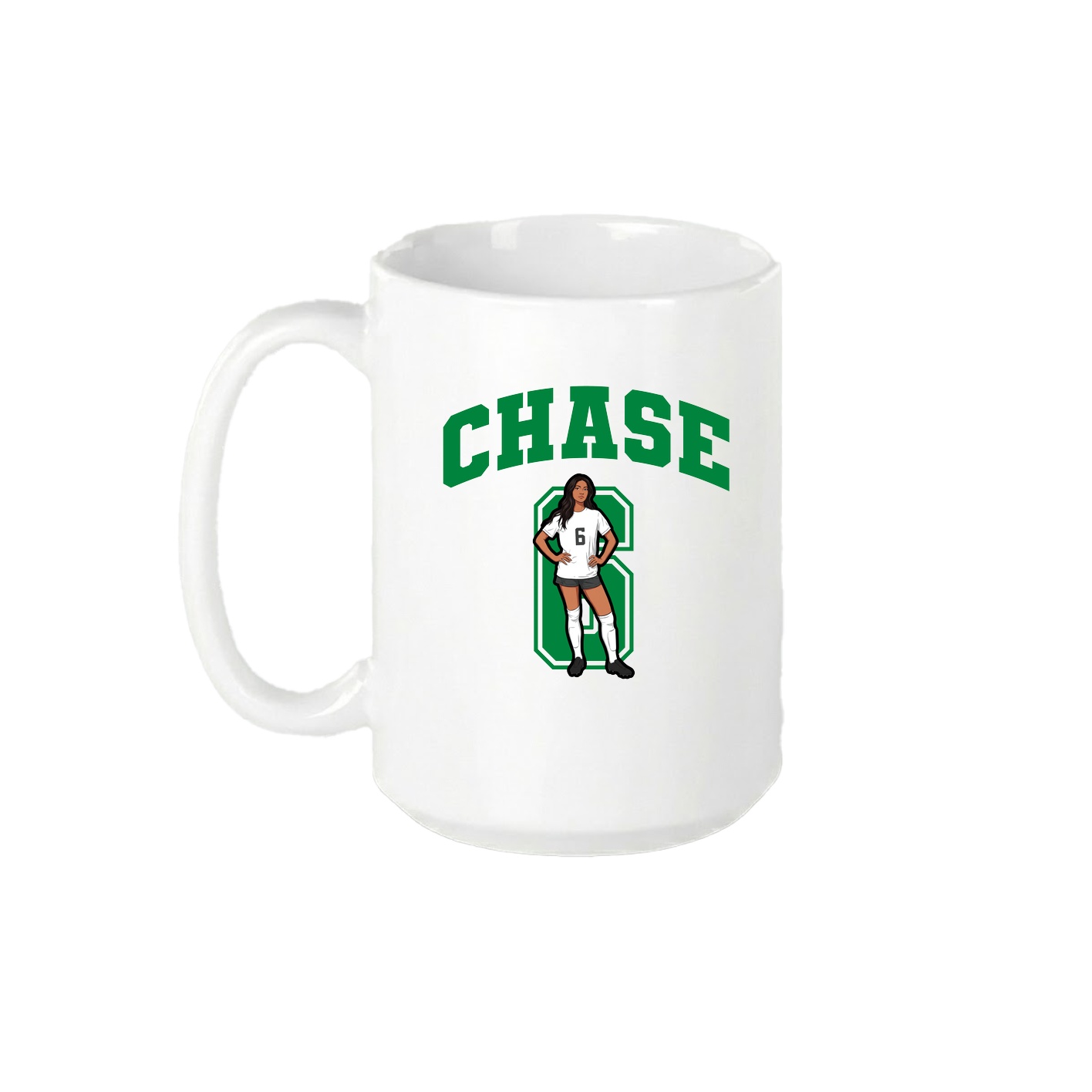 15oz Coffee Mug — Number in White