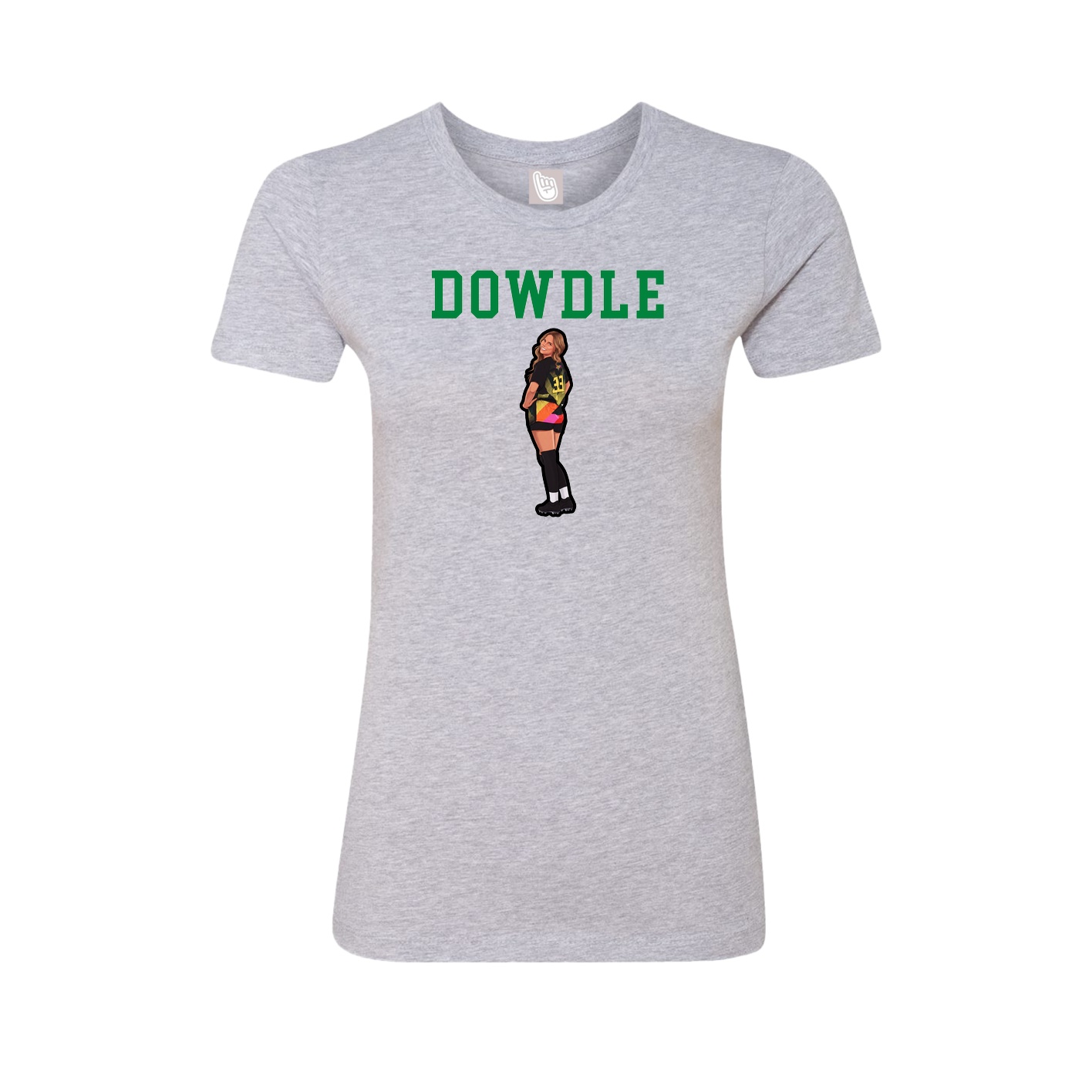 Fitted Women's Tee — Shirsey in Grey