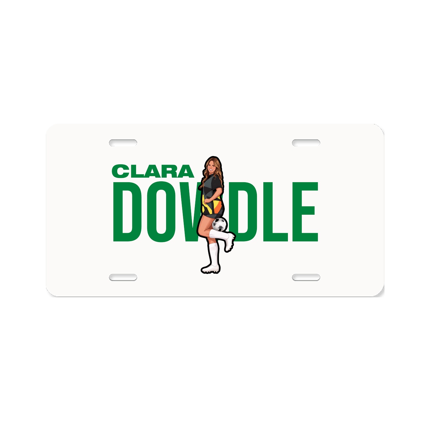 License Plate — Player Name in Classic