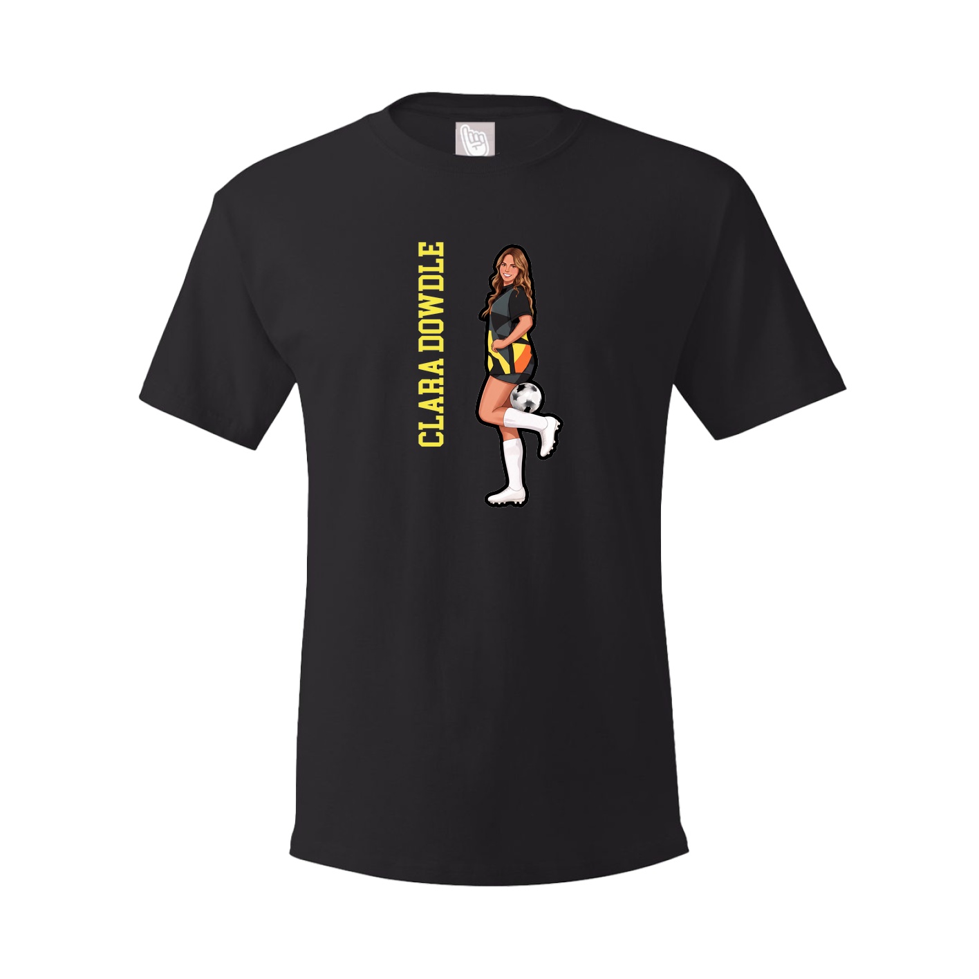 Youth Tee — Name Vertical in Black