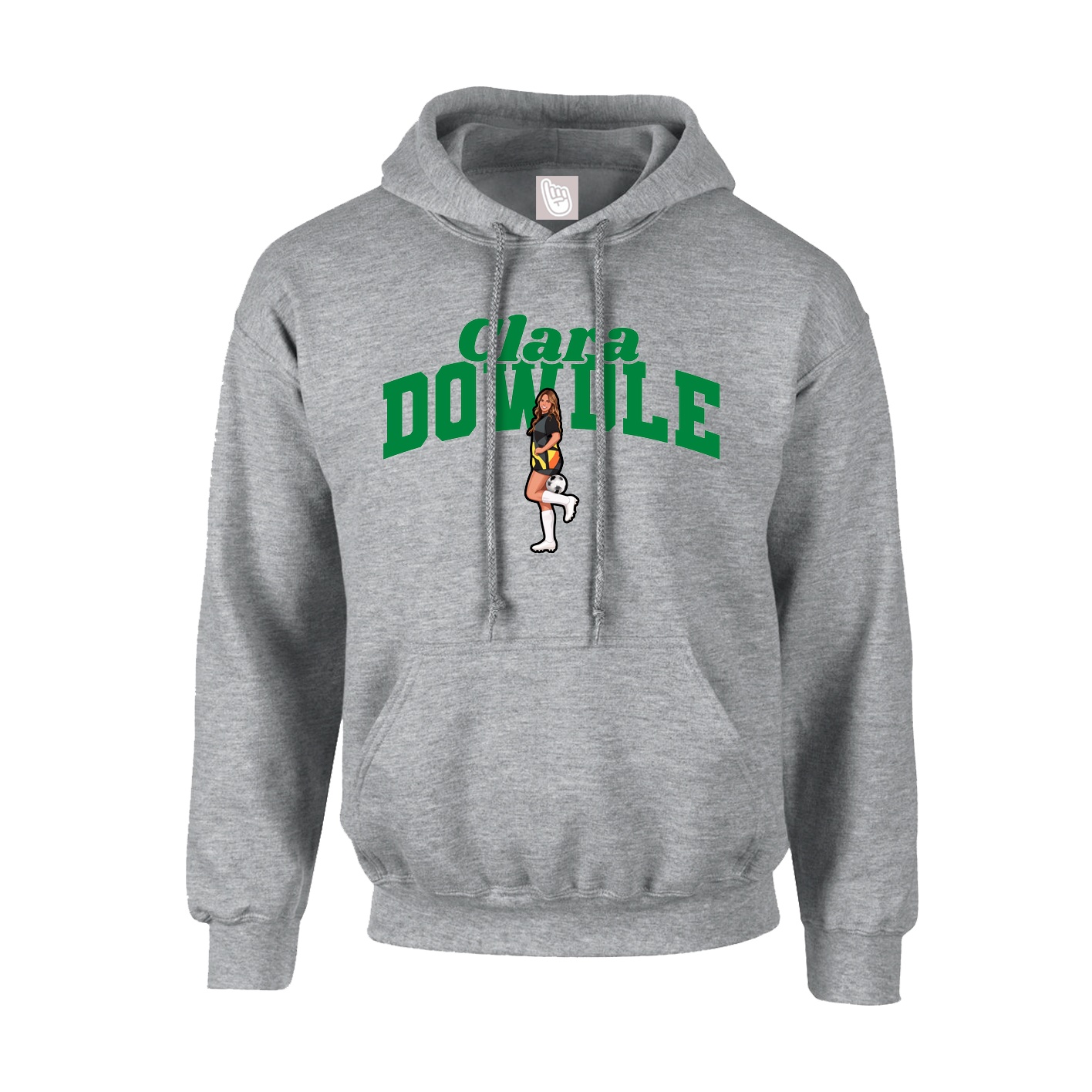 Youth Hoodie — Signature Arch in Grey