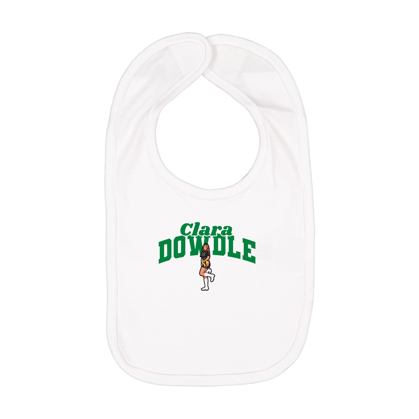 Infant Bib — Signature Arch in White