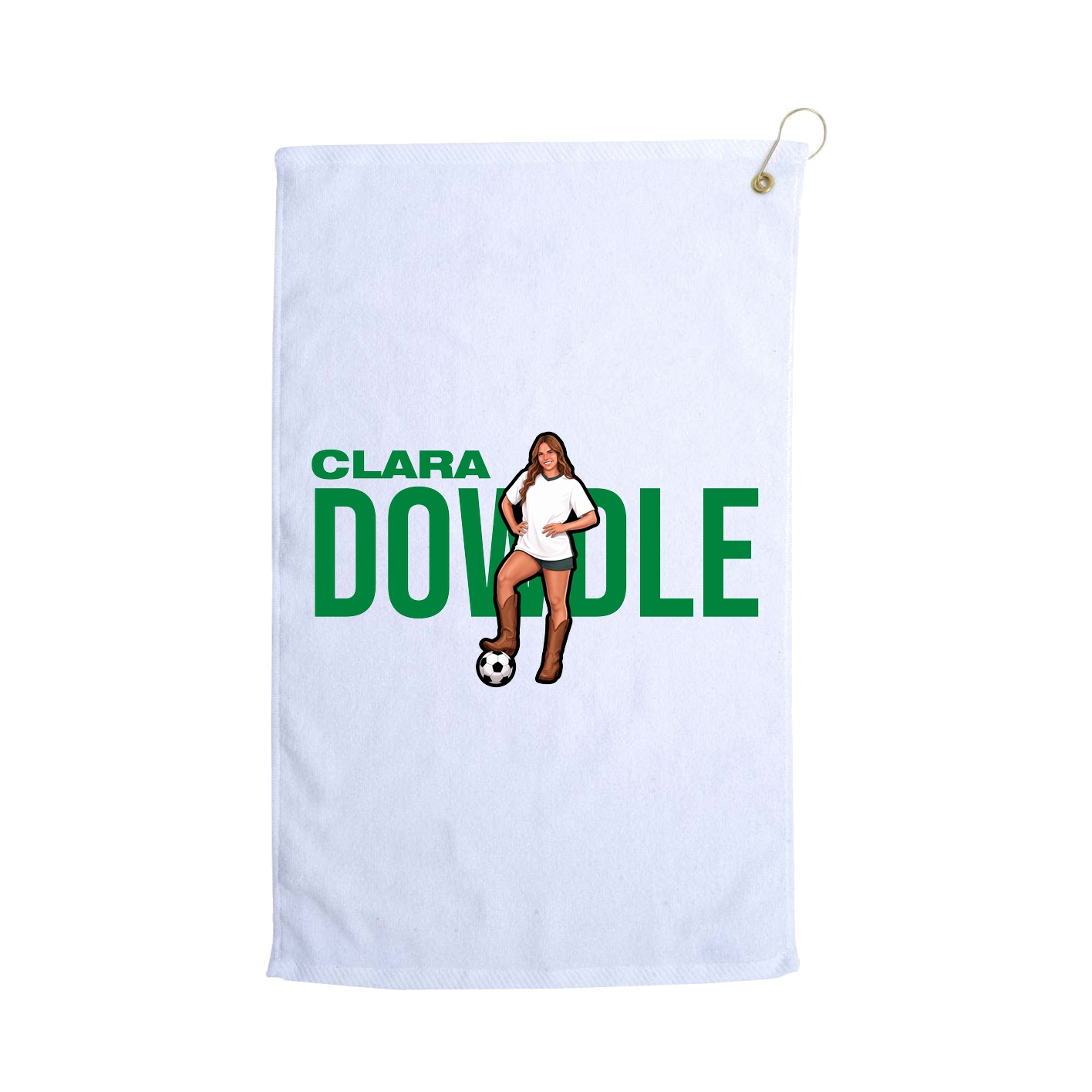Golf Towel — Player Name in White