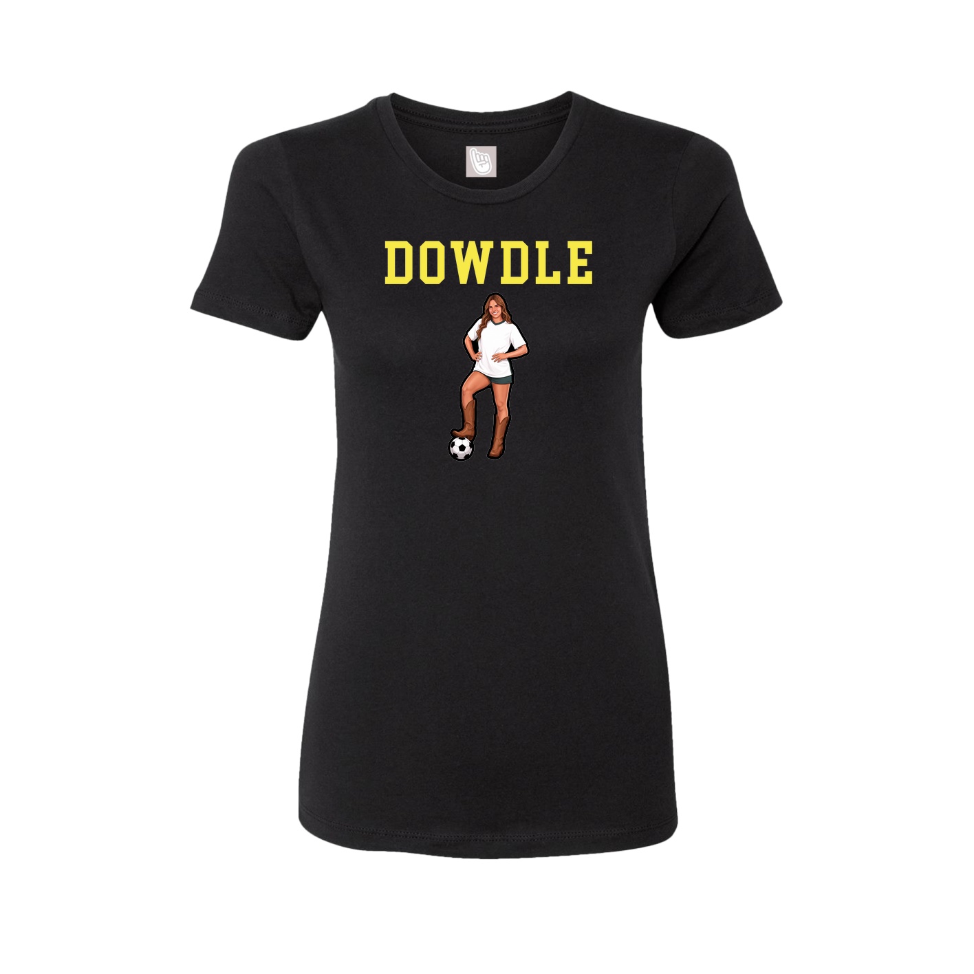 Fitted Women's Tee — Shirsey in Black