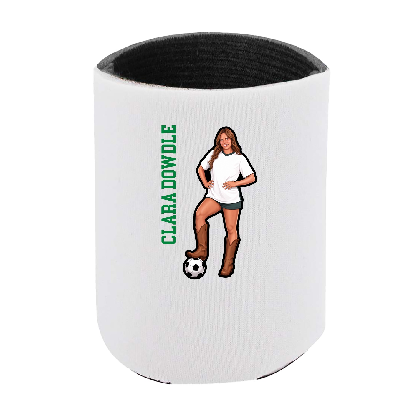 Can Holder — Name Vertical in White