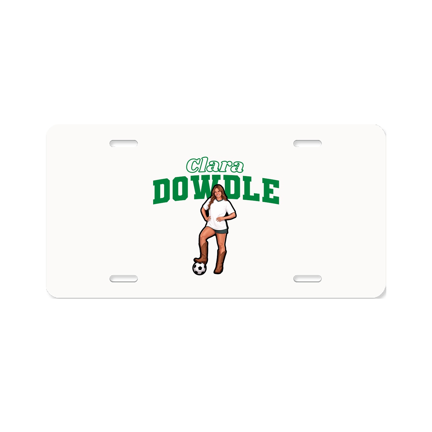 License Plate — Name Arch in Classic