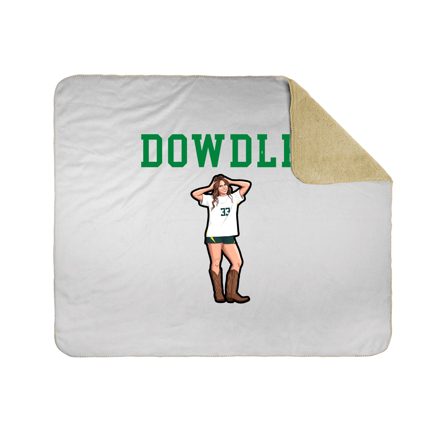 Throw Blanket — Shirsey in White