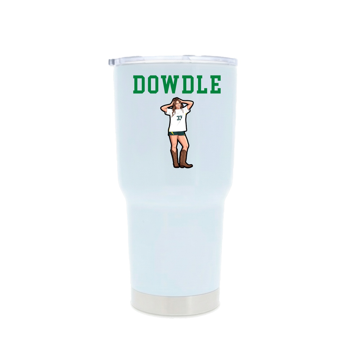 30oz Stainless Steel Tumbler — Shirsey in White