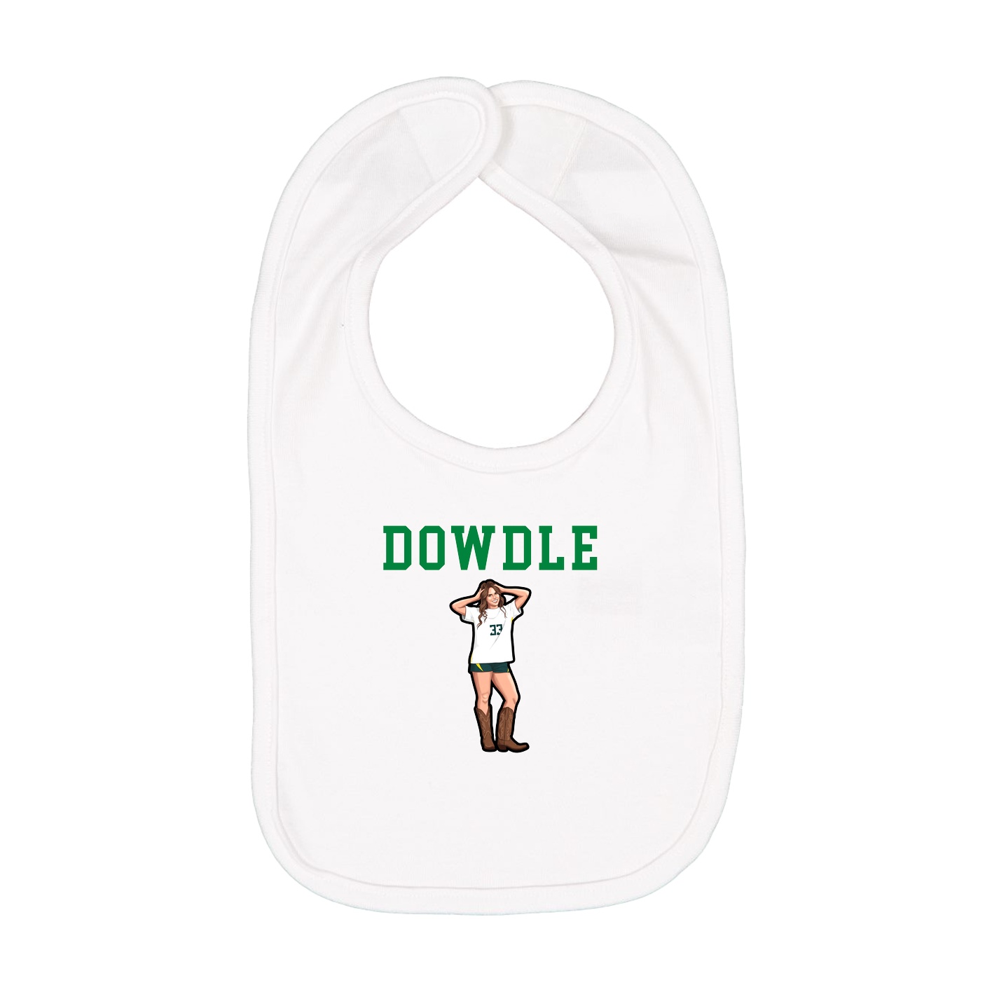 Infant Bib — Shirsey in White