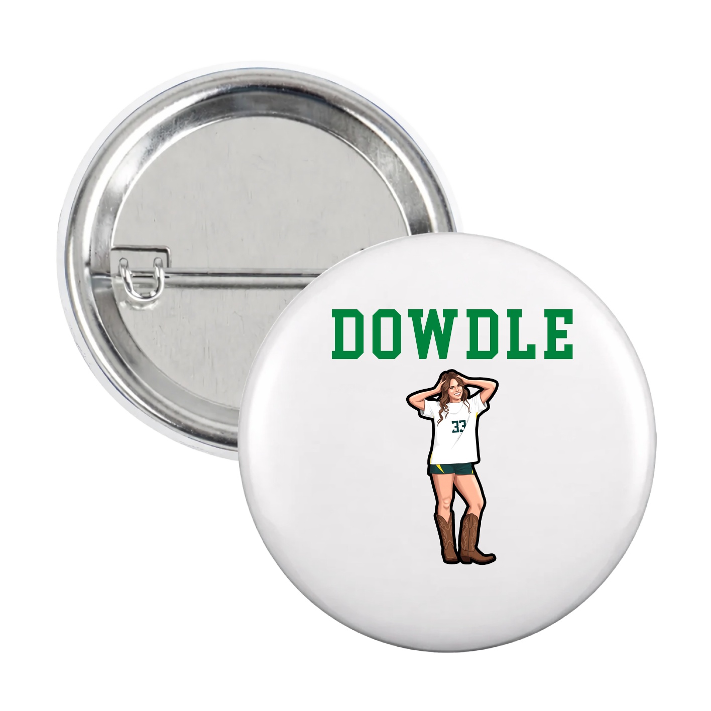 Game Day Button — Shirsey in White