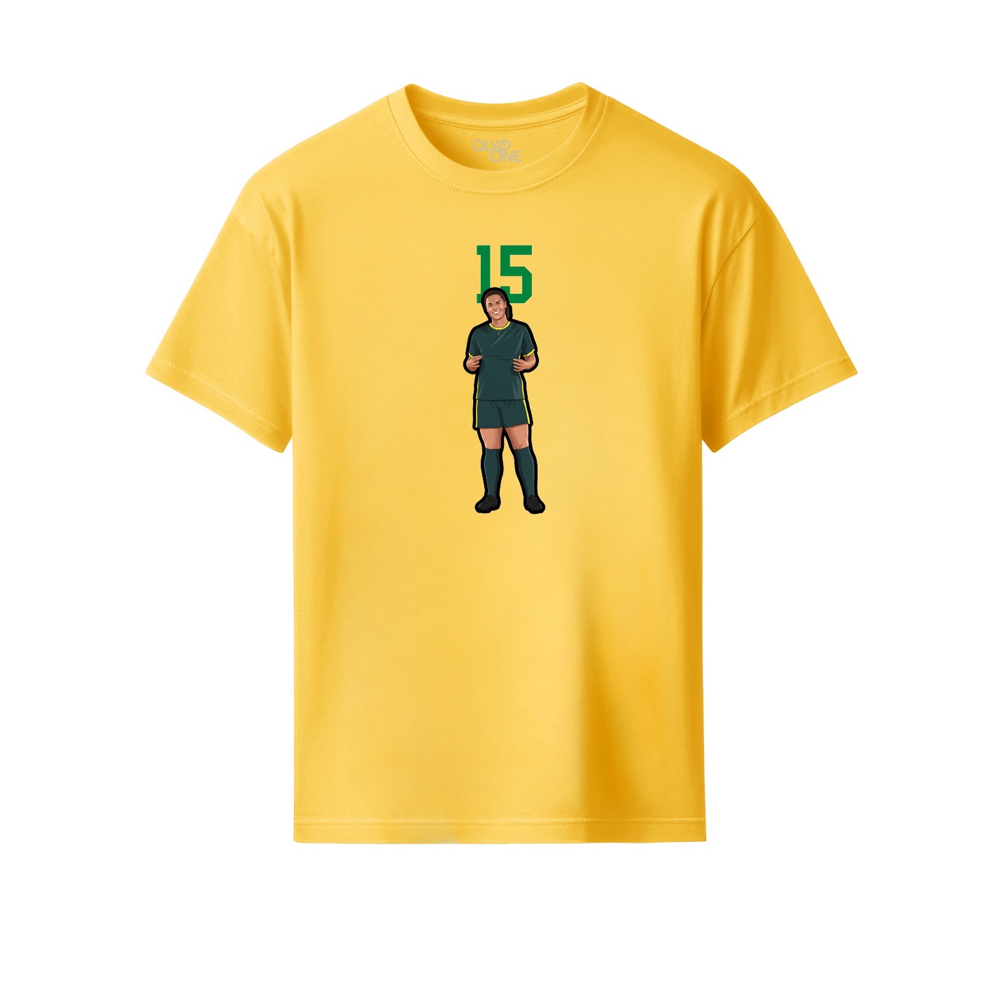 Youth Tee — Number Top in Yellow
