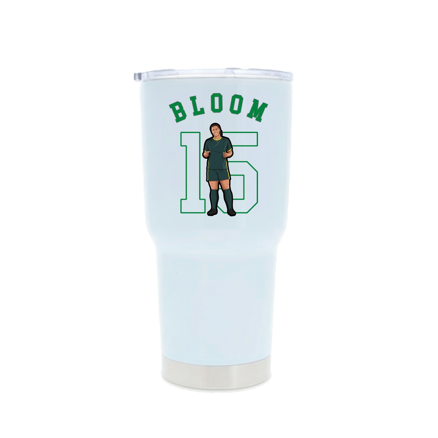 30oz Stainless Steel Tumbler — Shirsey Arch in White