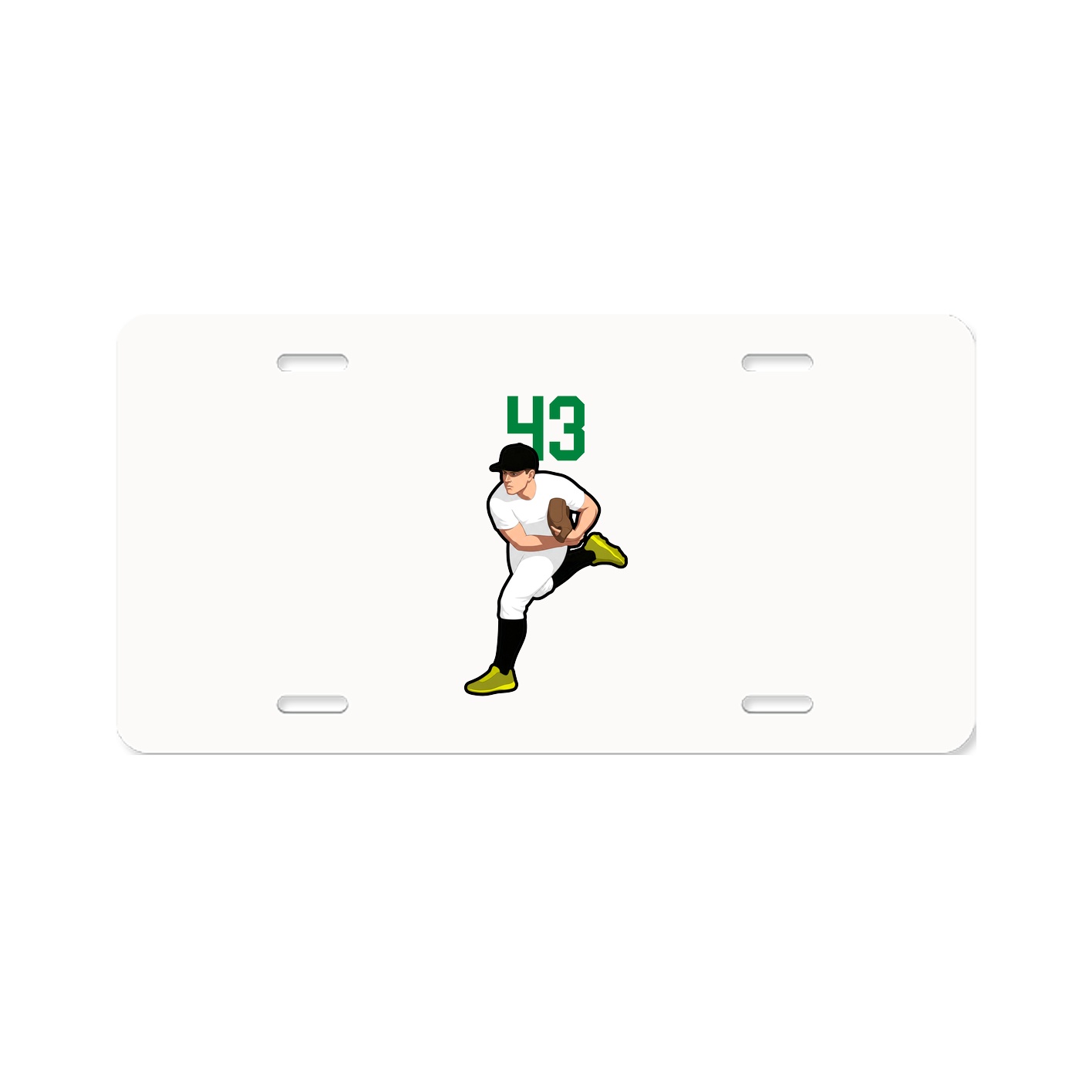 License Plate — Number Top in Classic
