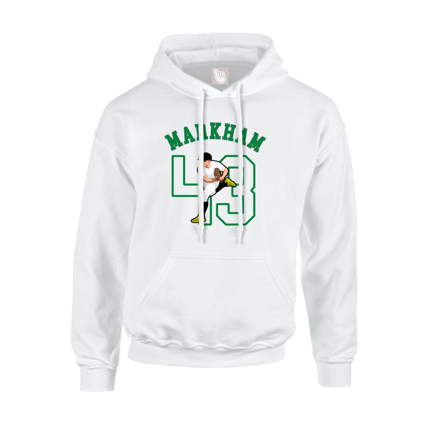 Youth Hoodie — Shirsey Arch in White