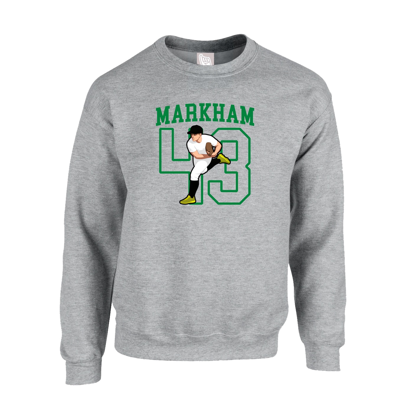 Fleece Crew — Shirsey in Grey