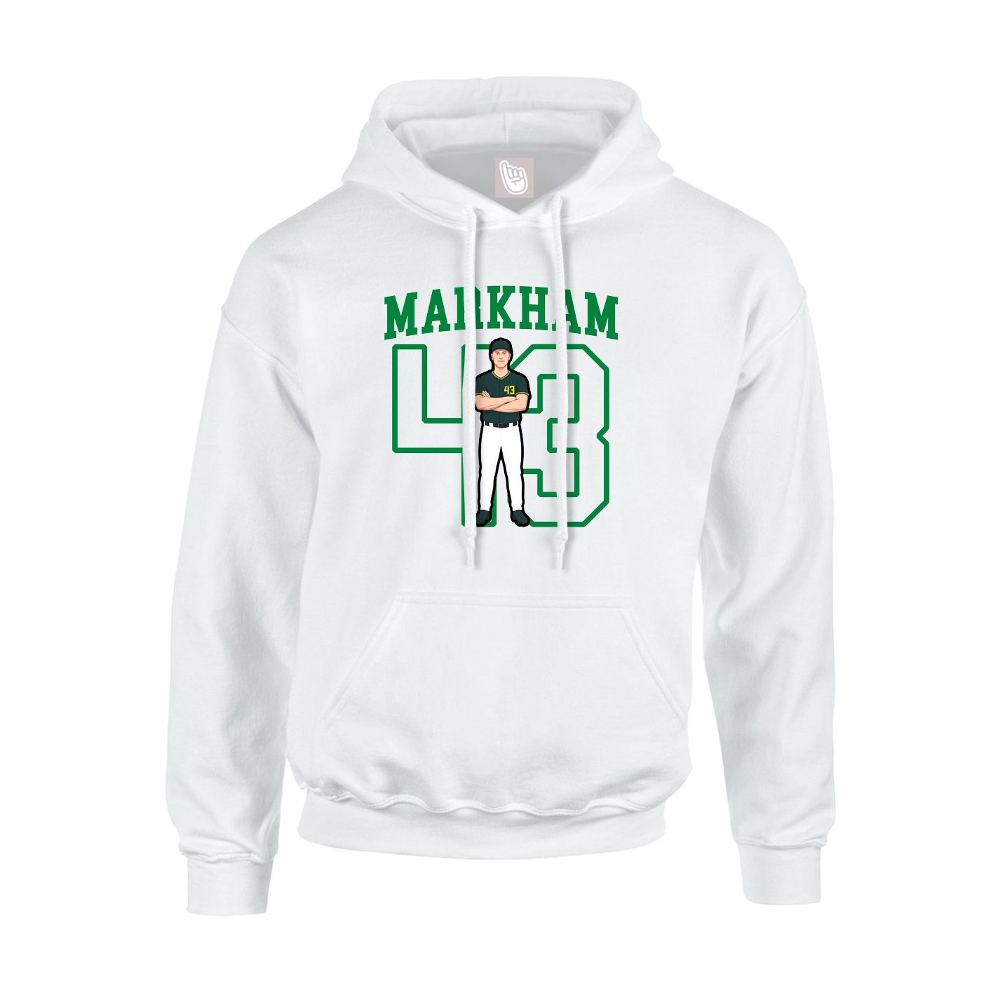 Hoodie — Shirsey in White