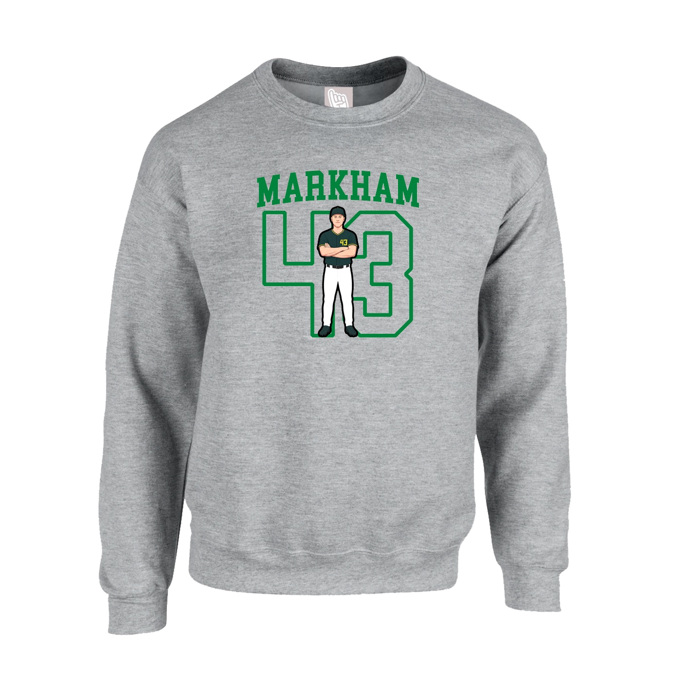 Fleece Crew — Shirsey in Grey