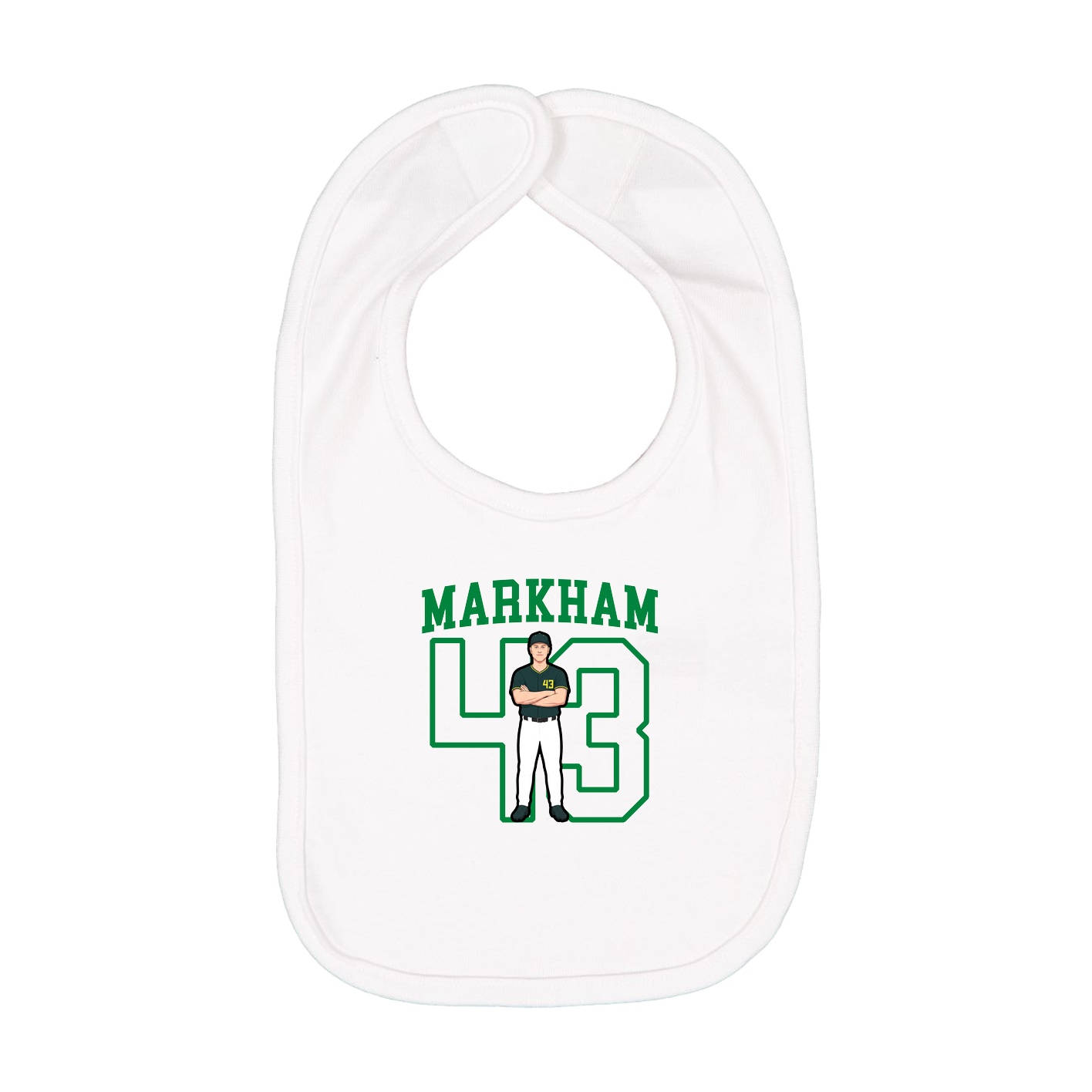 Infant Bib — Shirsey in White