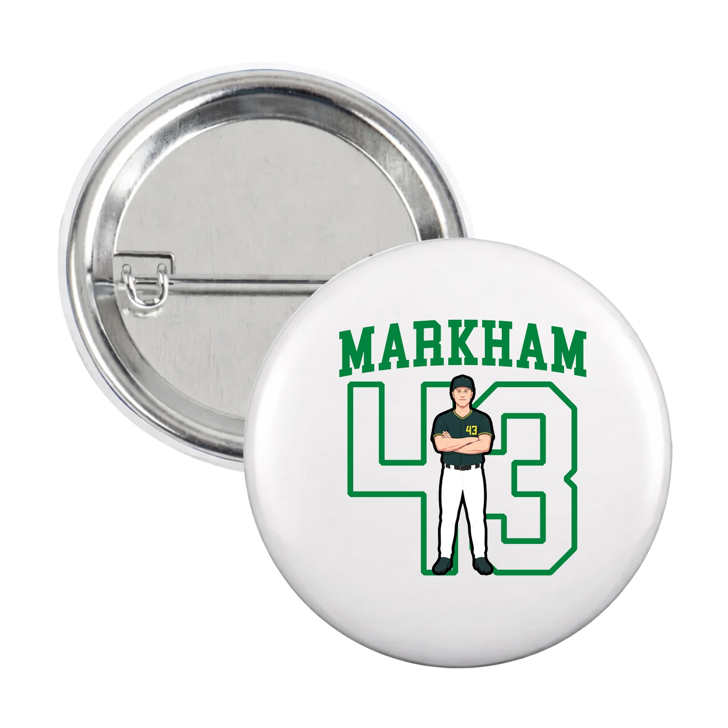 Game Day Button — Shirsey in White