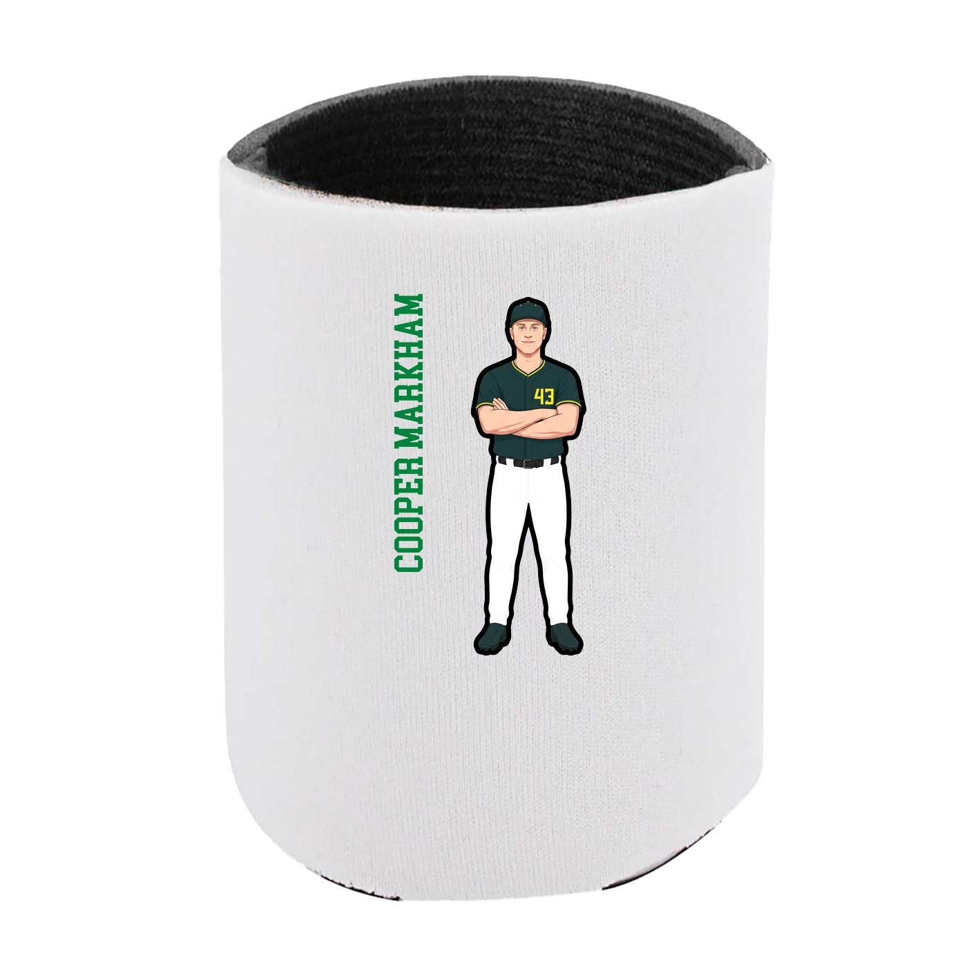 Can Holder — Name Vertical in White