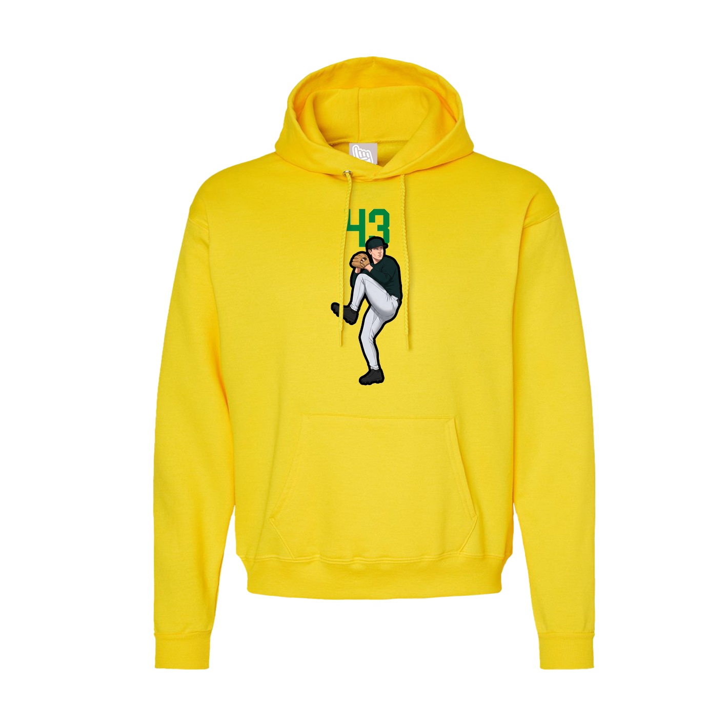 Hoodie — Number Top in Yellow
