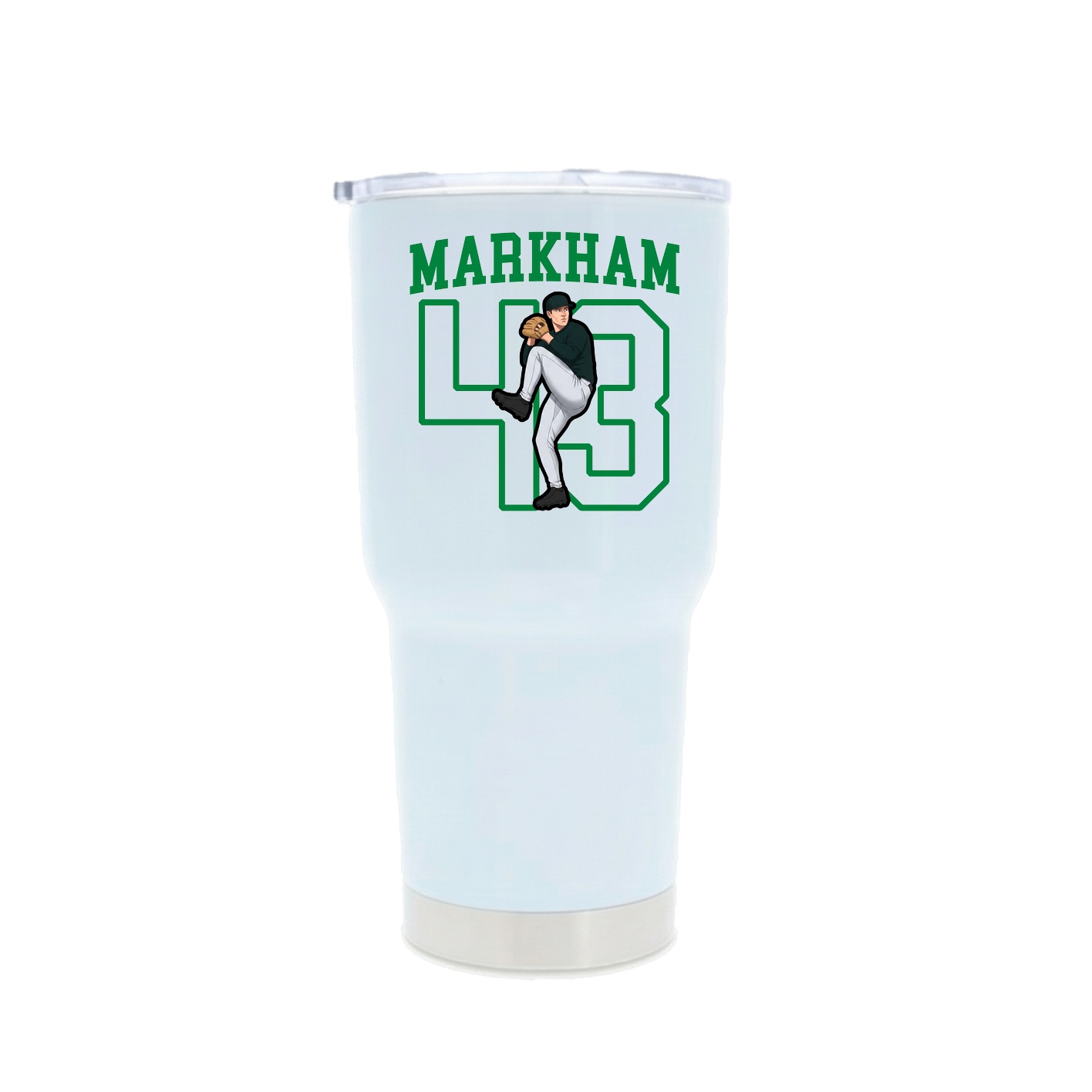 30oz Stainless Steel Tumbler — Shirsey in White