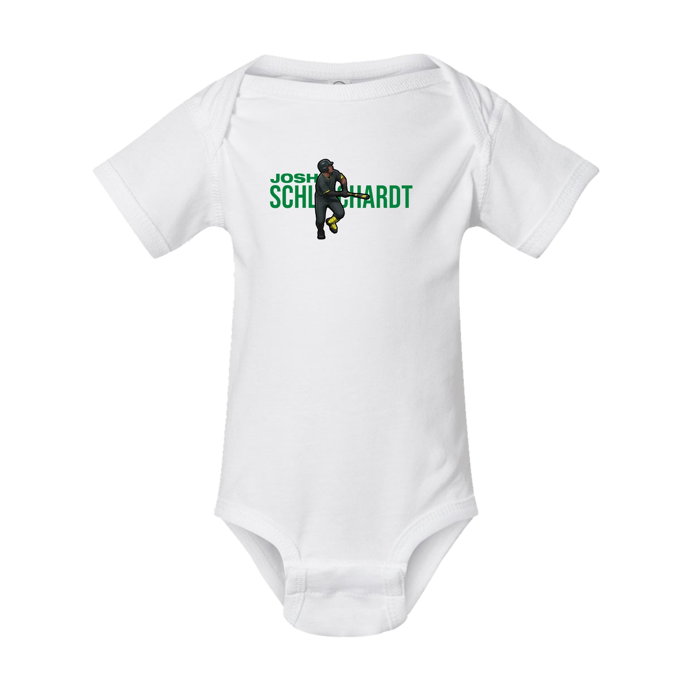 Baby Onesie — Player Name in White