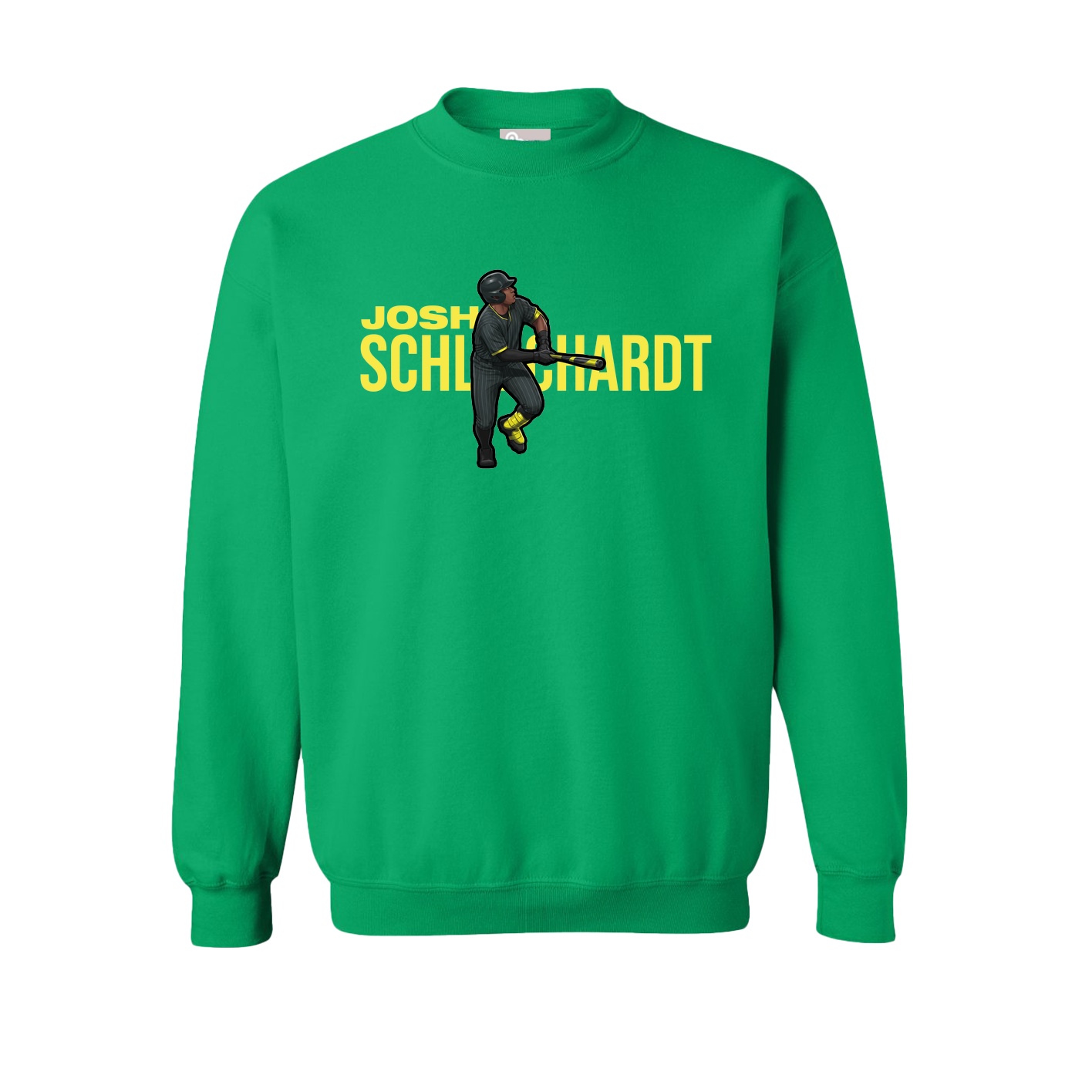 Fleece Crew — Player Name in Green