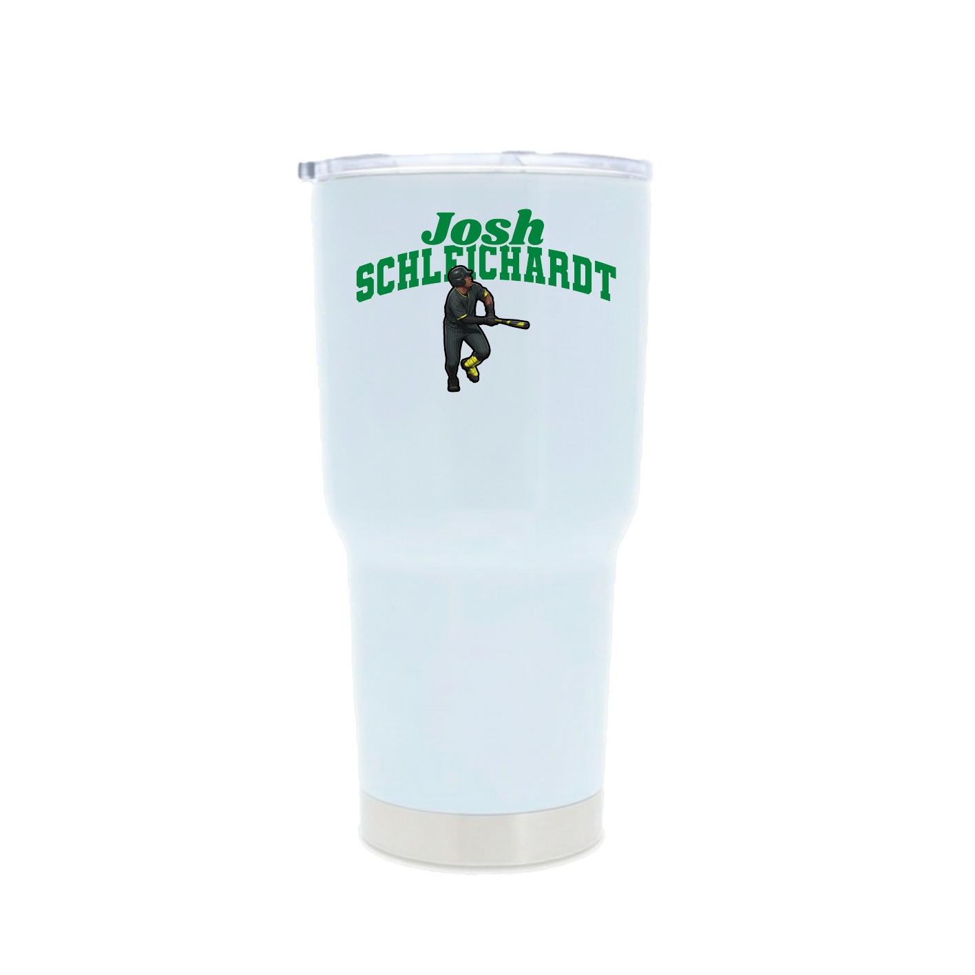 30oz Stainless Steel Tumbler — Signature Arch in White