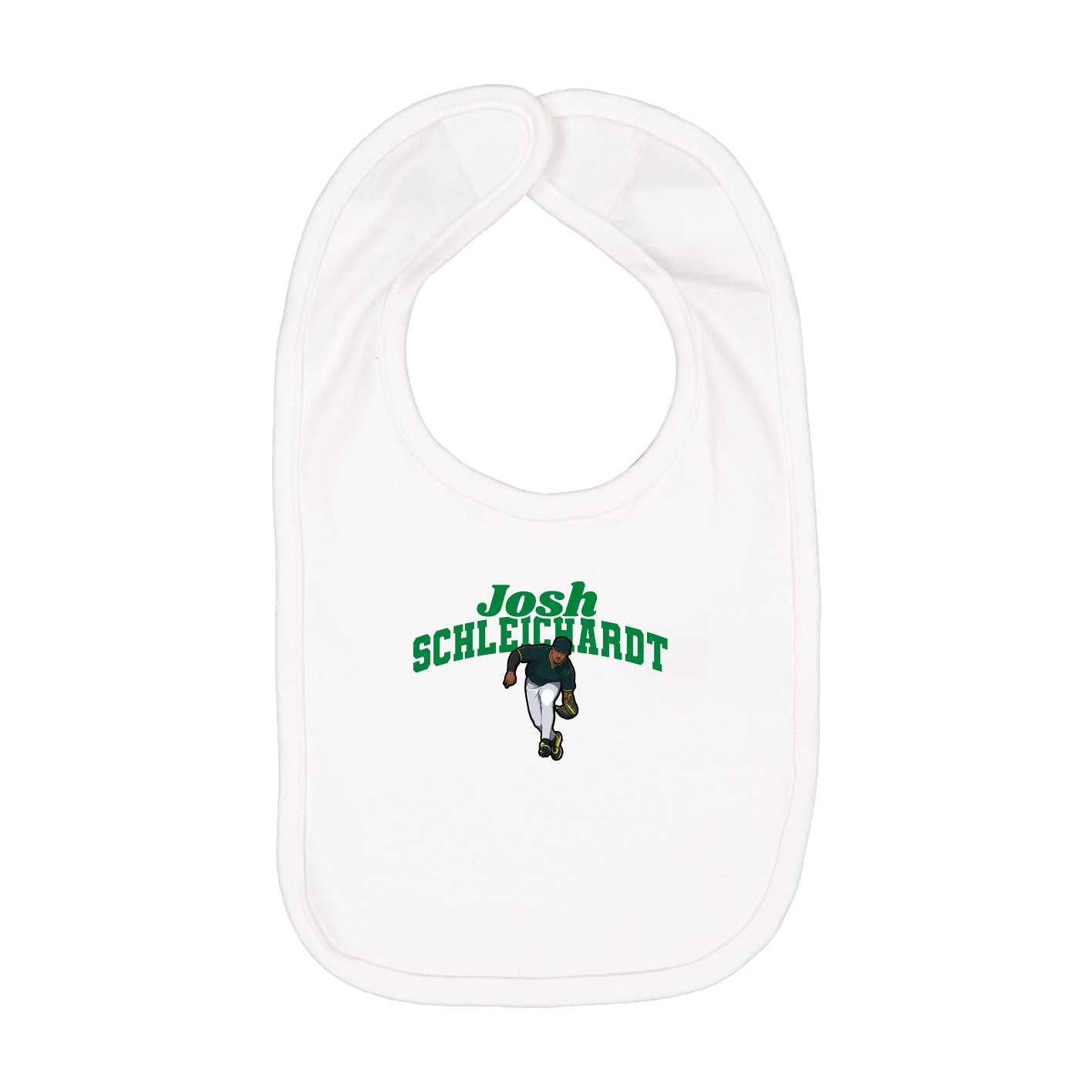 Infant Bib — Signature Arch in White