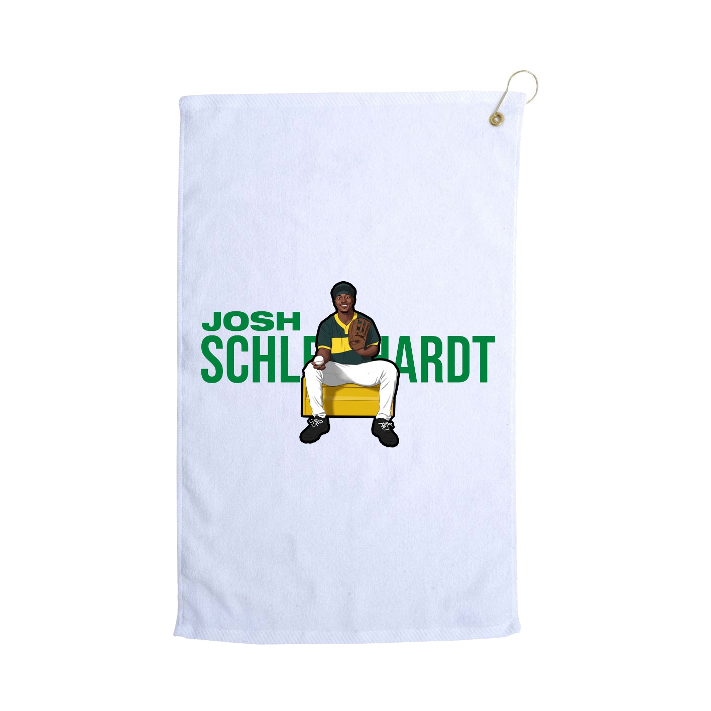 Golf Towel — Player Name in White