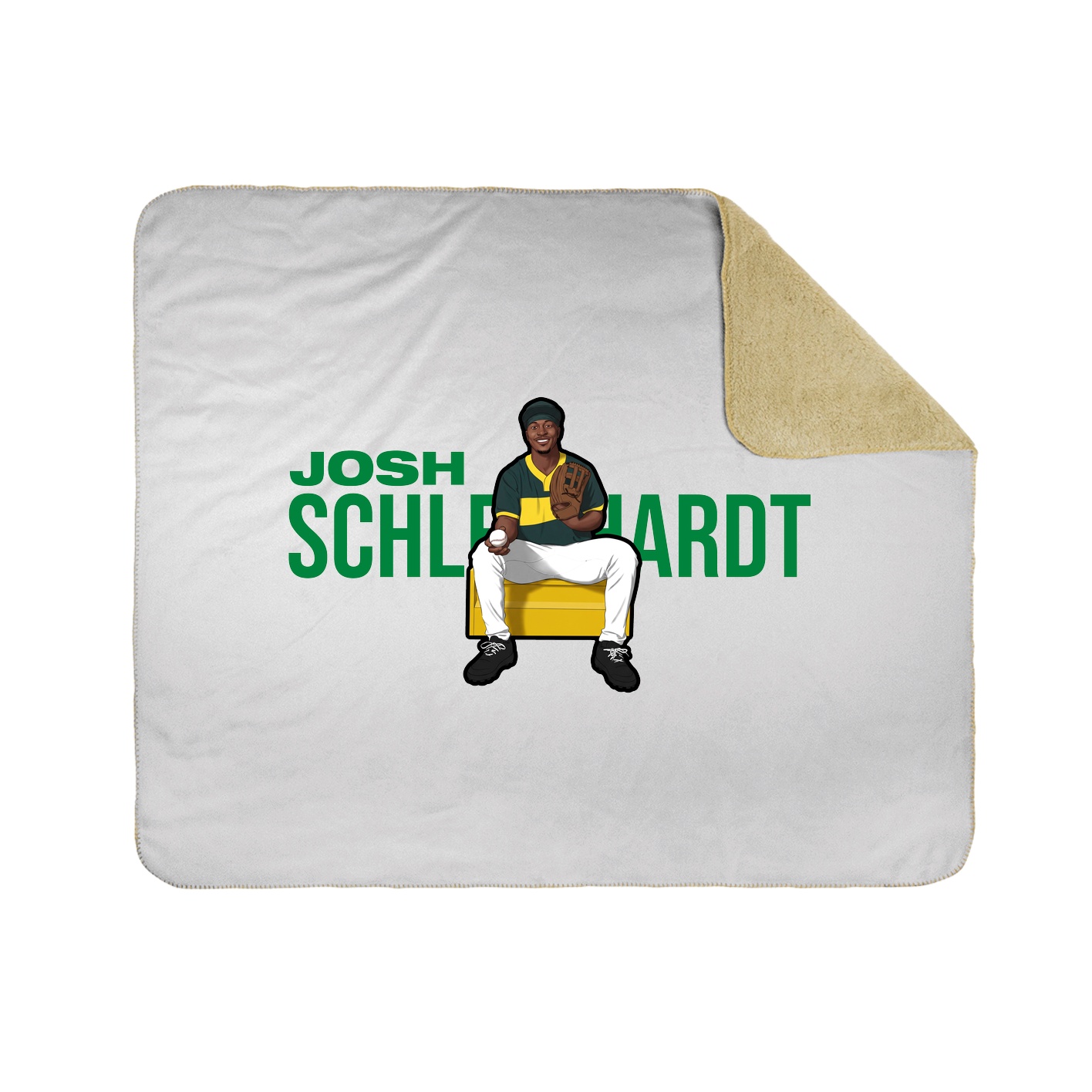Throw Blanket — Player Name in White