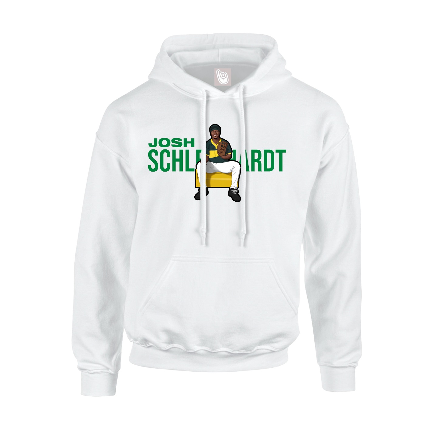 Youth Hoodie — Player Name in White