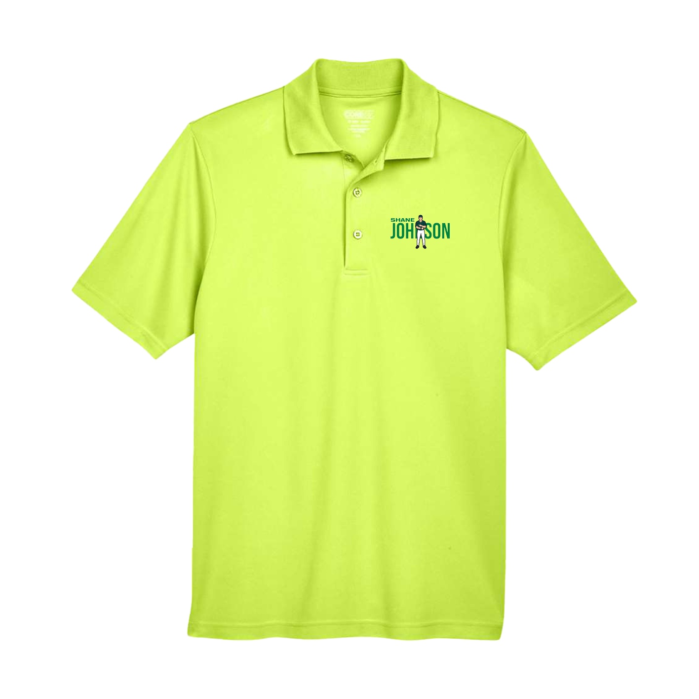Performance Polo — Player Name in Yellow