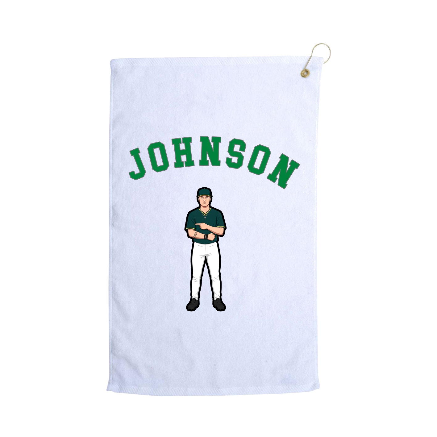 Golf Towel — Shirsey Arch in White