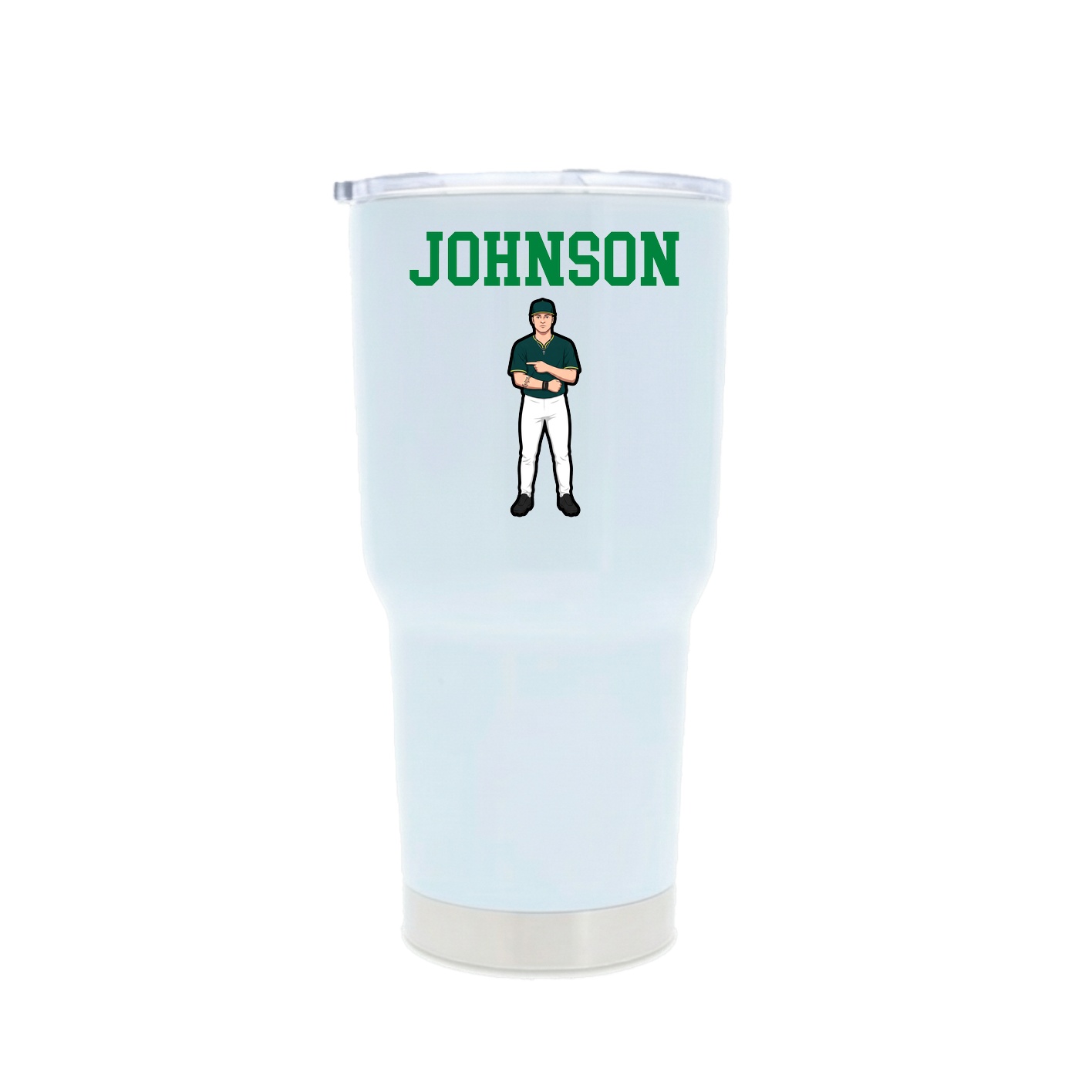 30oz Stainless Steel Tumbler — Shirsey in White