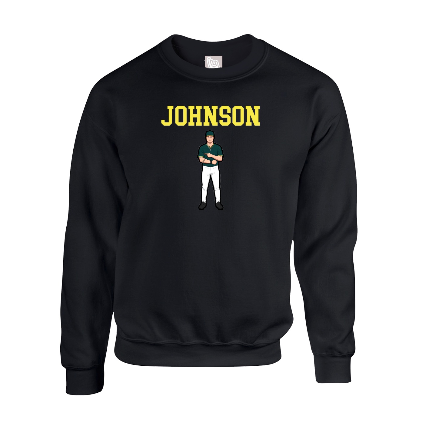 Fleece Crew — Shirsey in Black