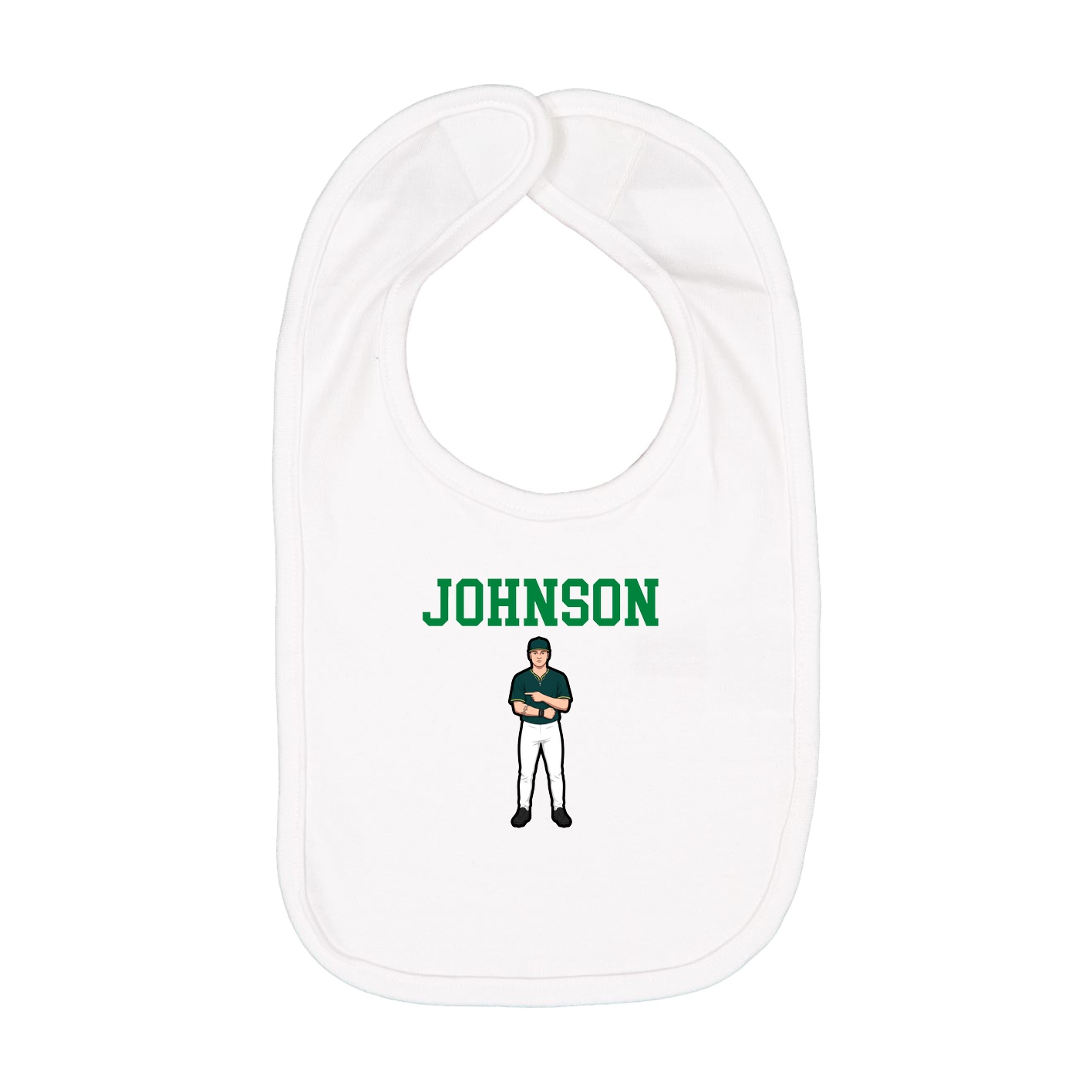Infant Bib — Shirsey in White