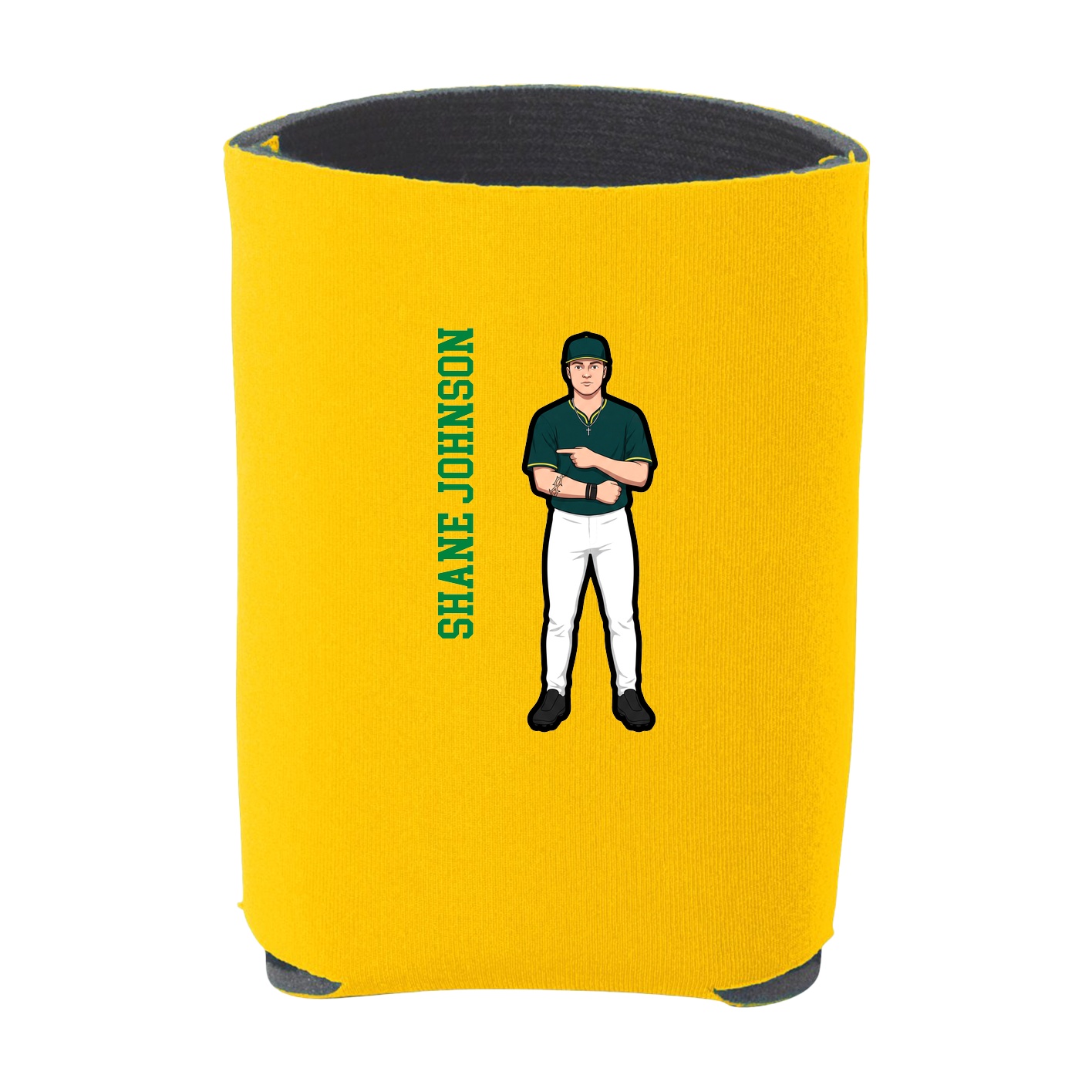Can Holder — Name Vertical in Yellow