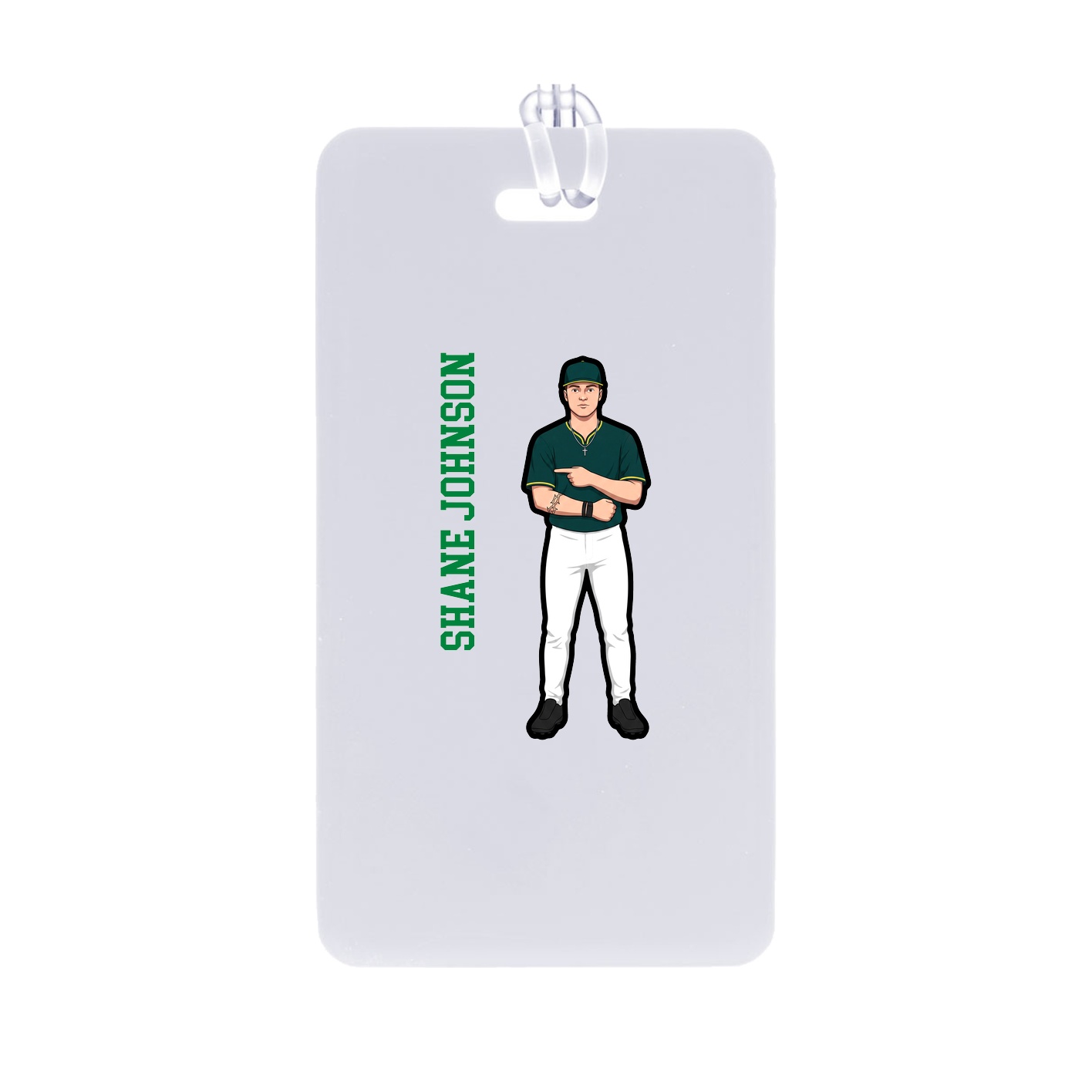 Bag Tag — Name Vertical in Classic