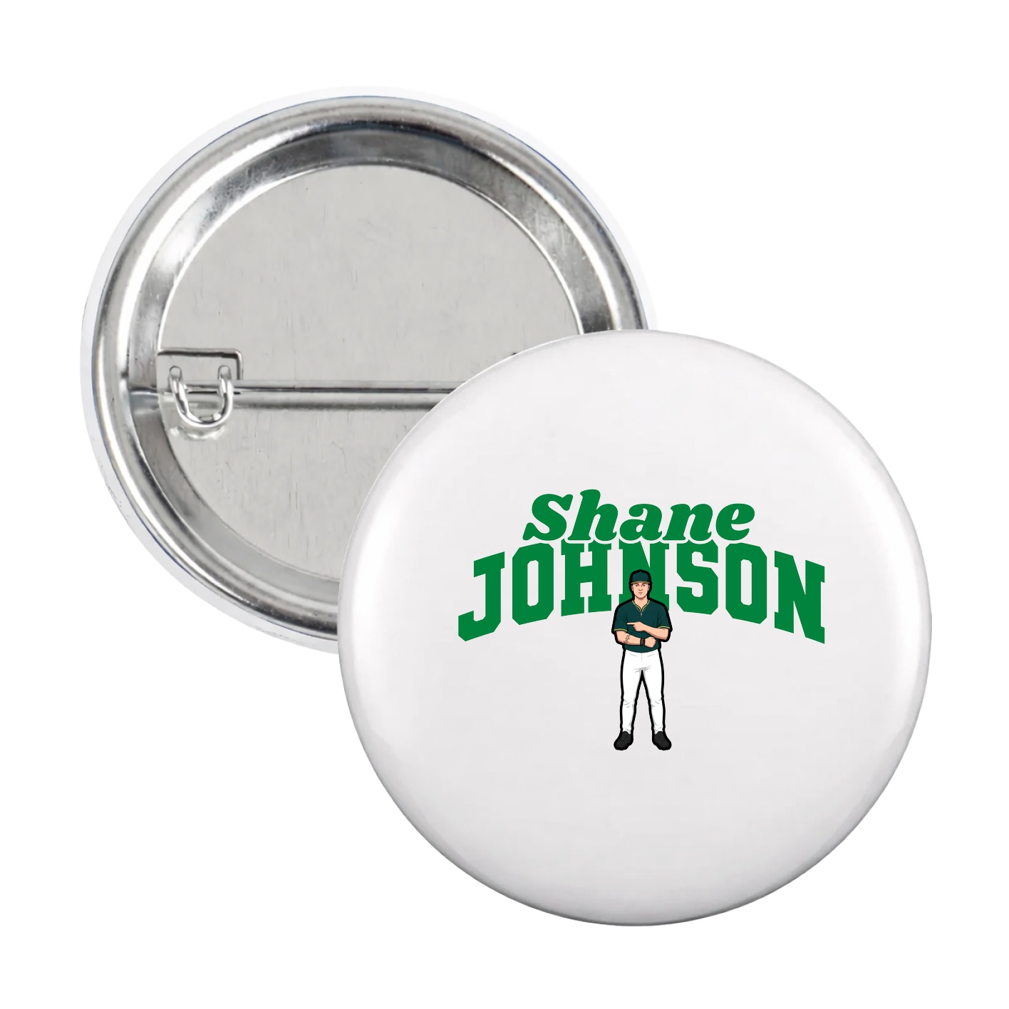 Game Day Button — Signature Arch in White