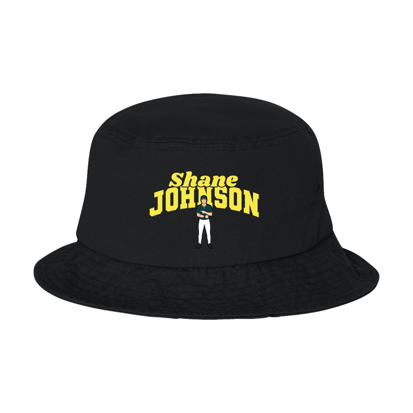 Bucket Cap — Signature Arch in Black