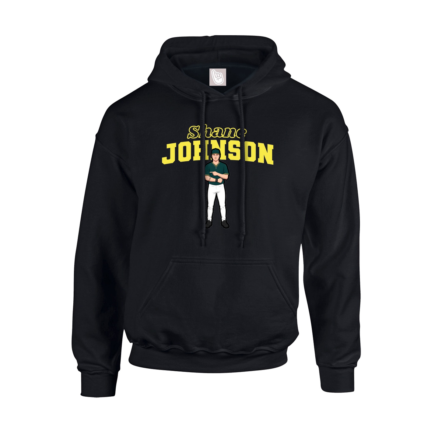 Hoodie — Name Arch in Black