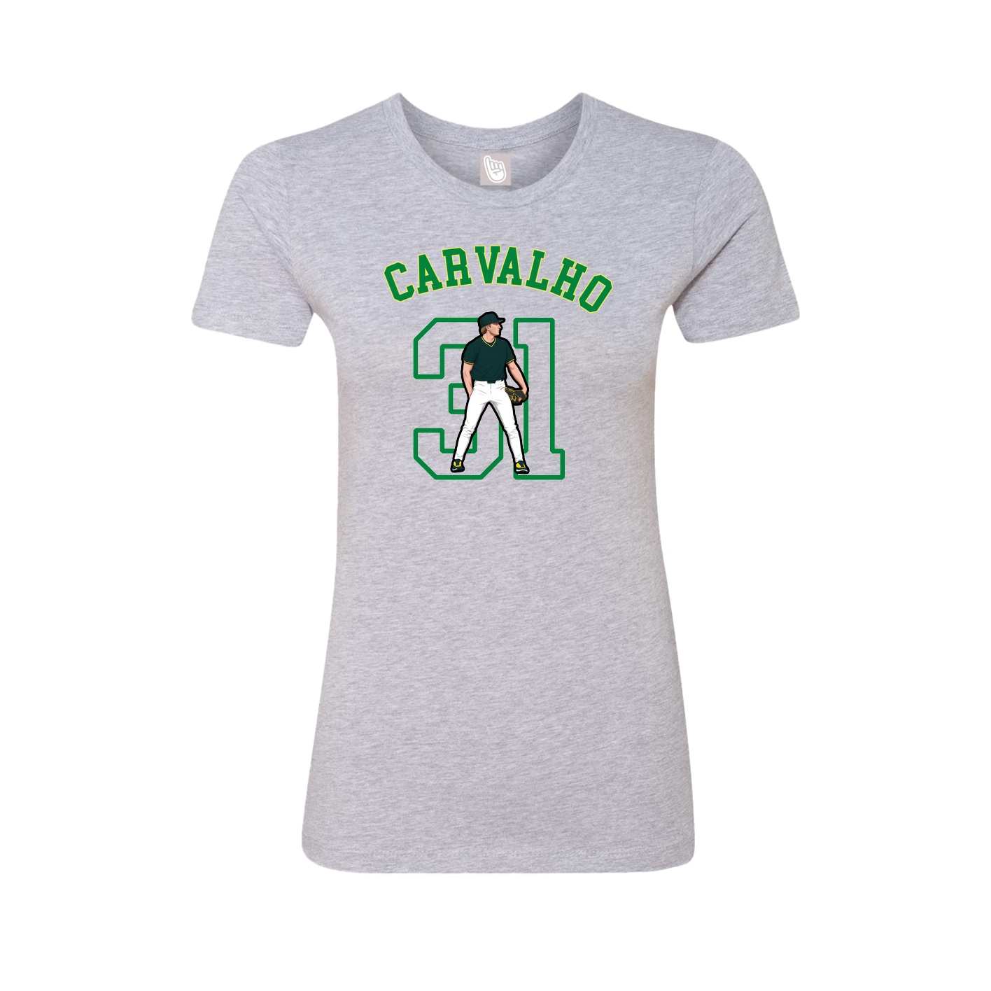 Fitted Women's Tee — Shirsey Arch in Grey