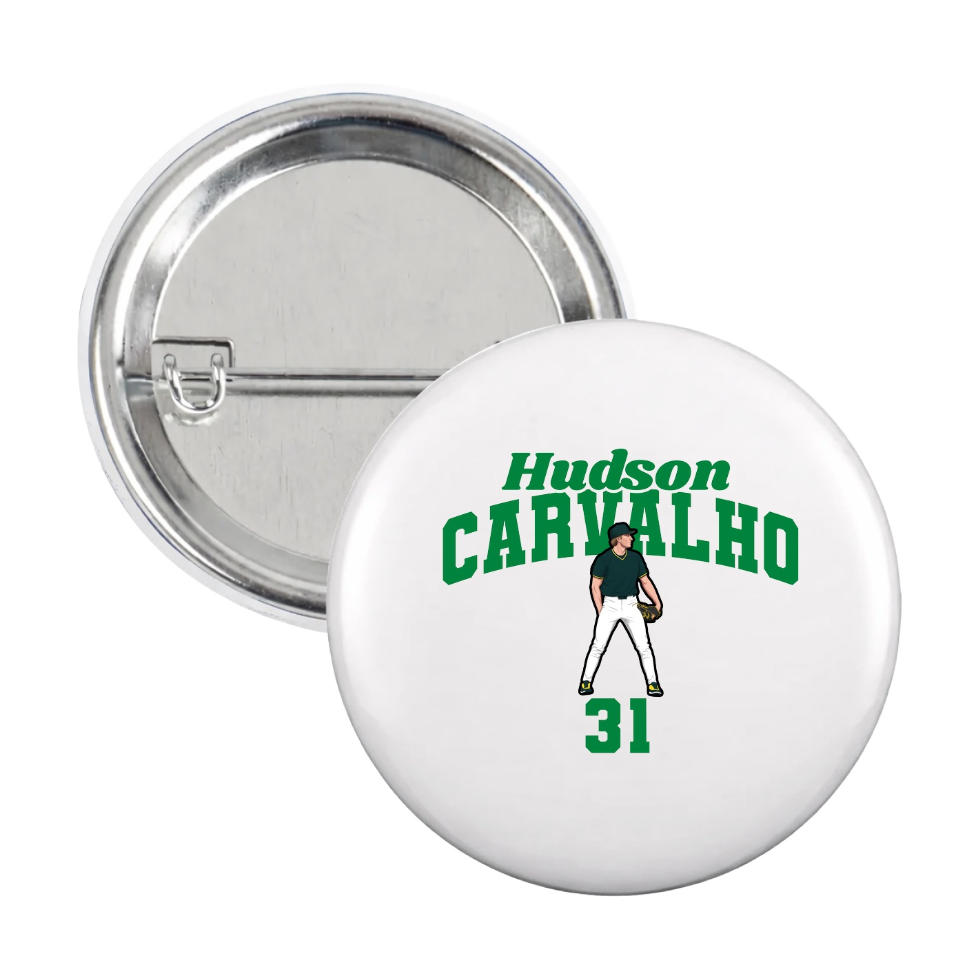 Game Day Button — Signature Arch in White