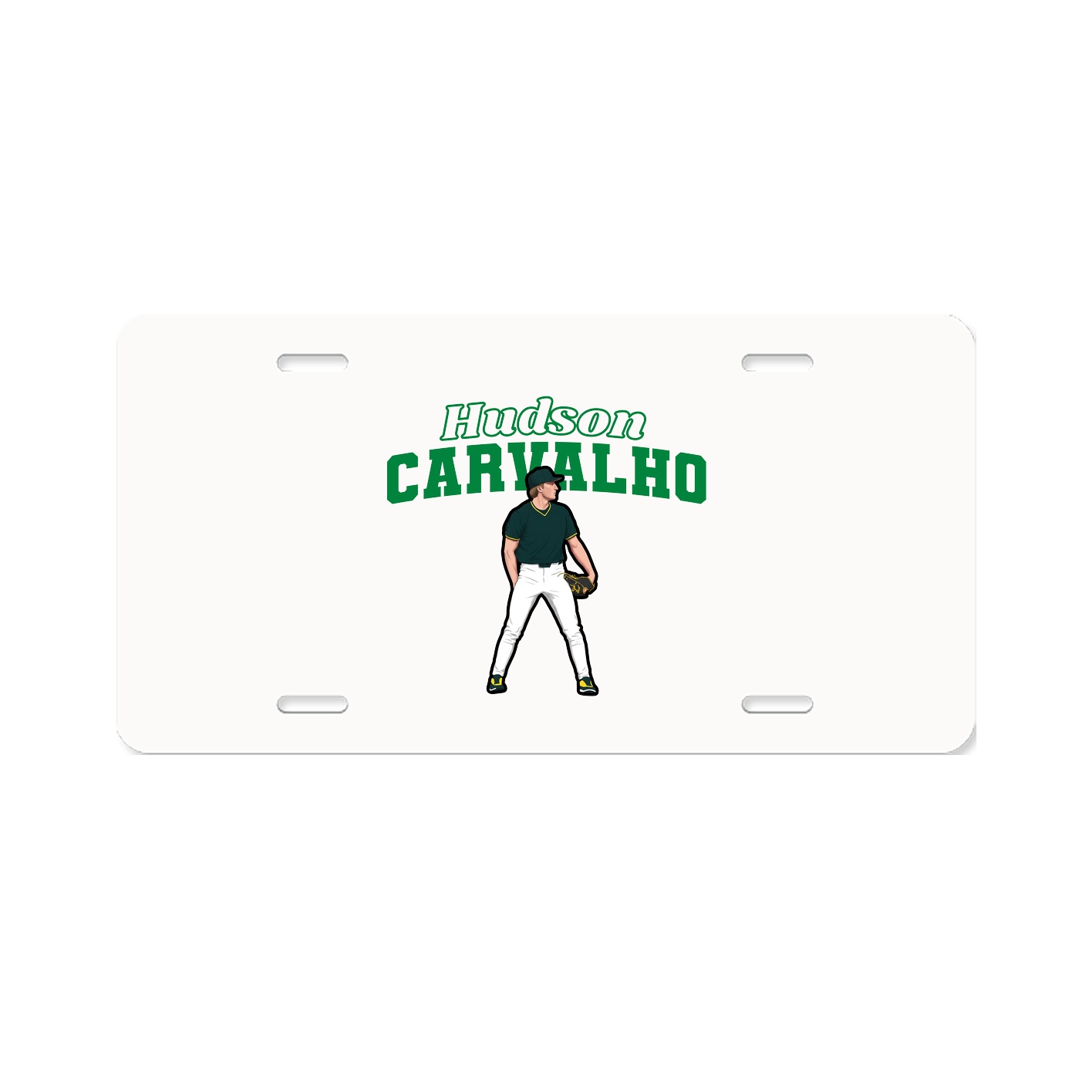 License Plate — Name Arch in Classic