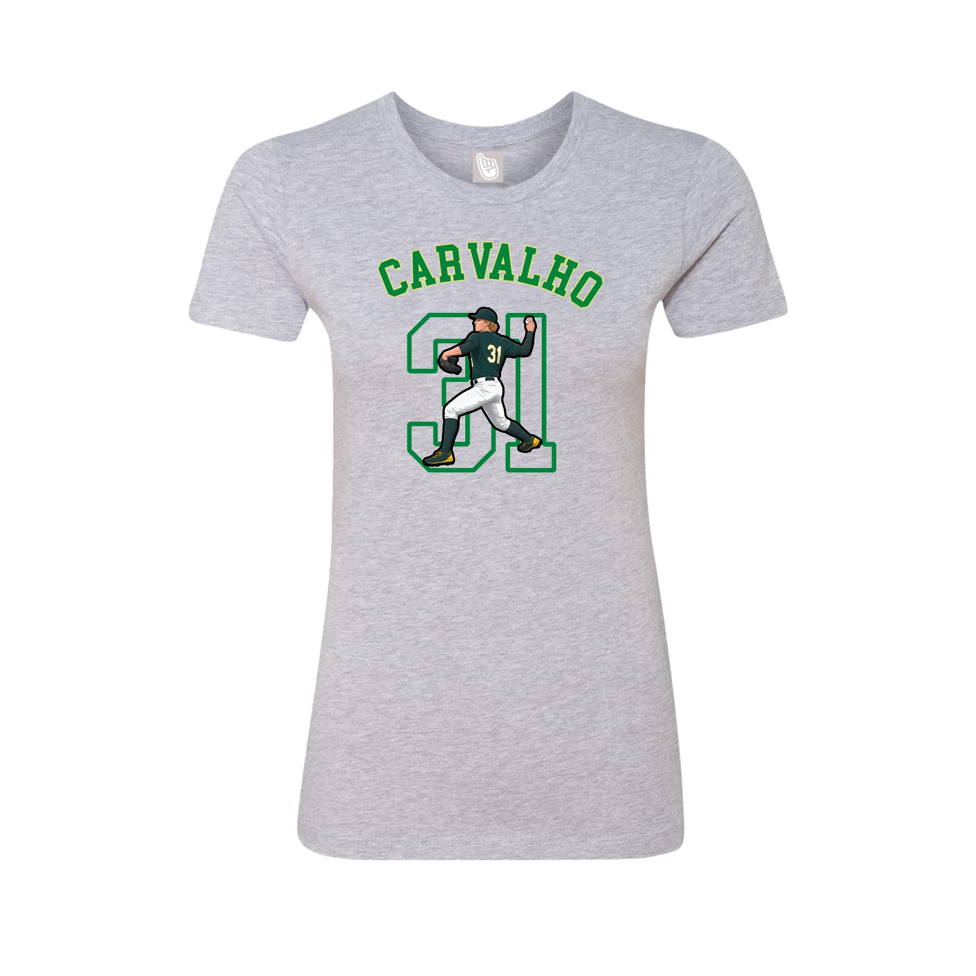 Fitted Women's Tee — Shirsey Arch in Grey