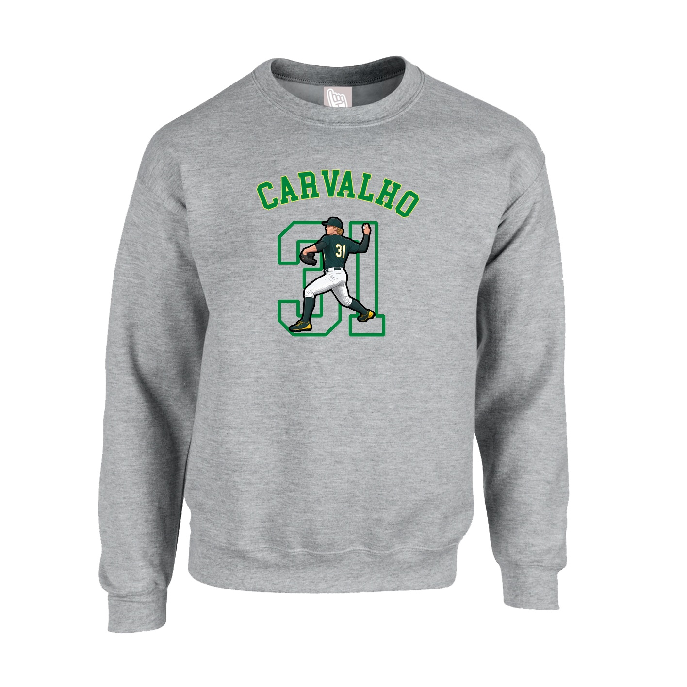 Fleece Crew — Shirsey Arch in Grey