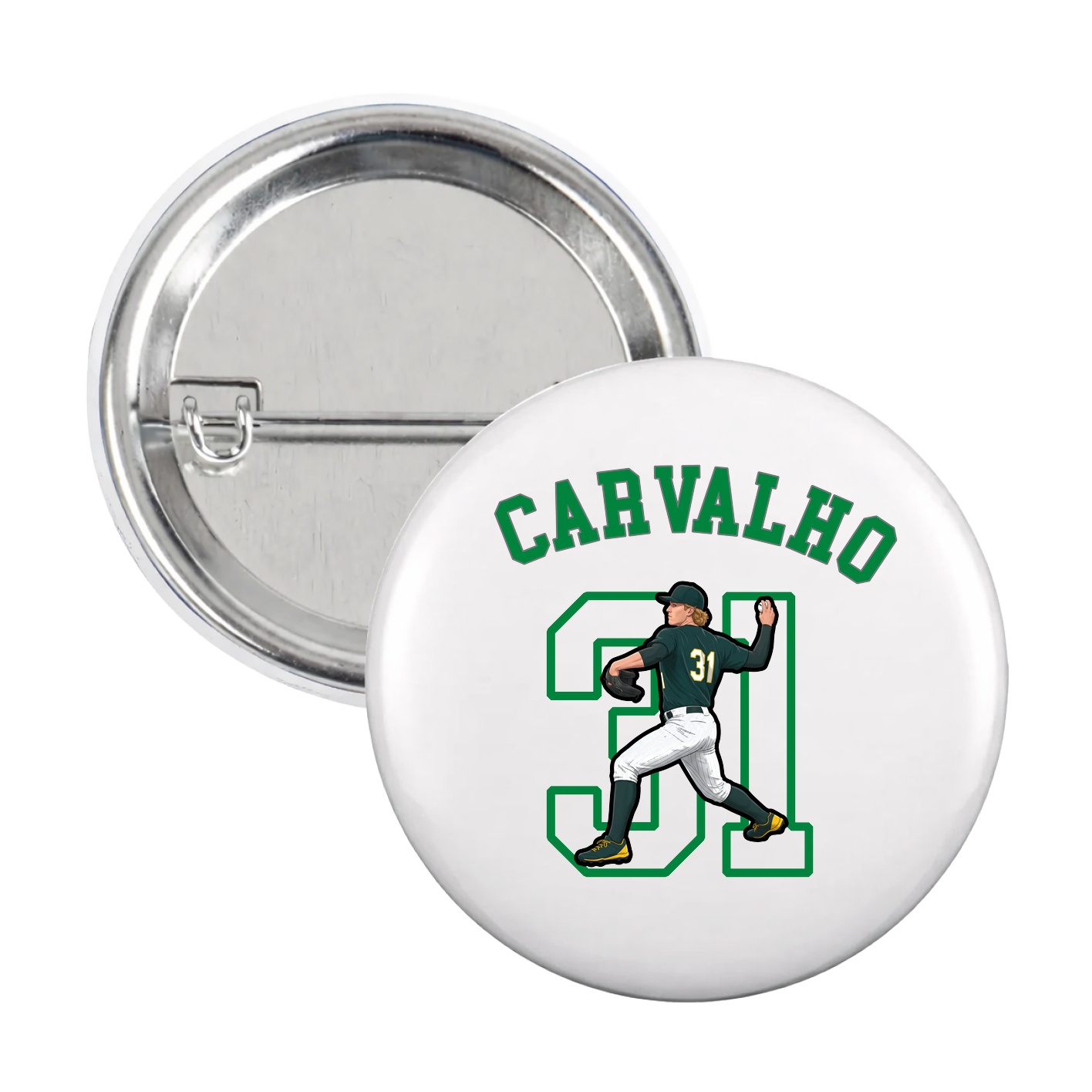 Game Day Button — Shirsey Arch in White