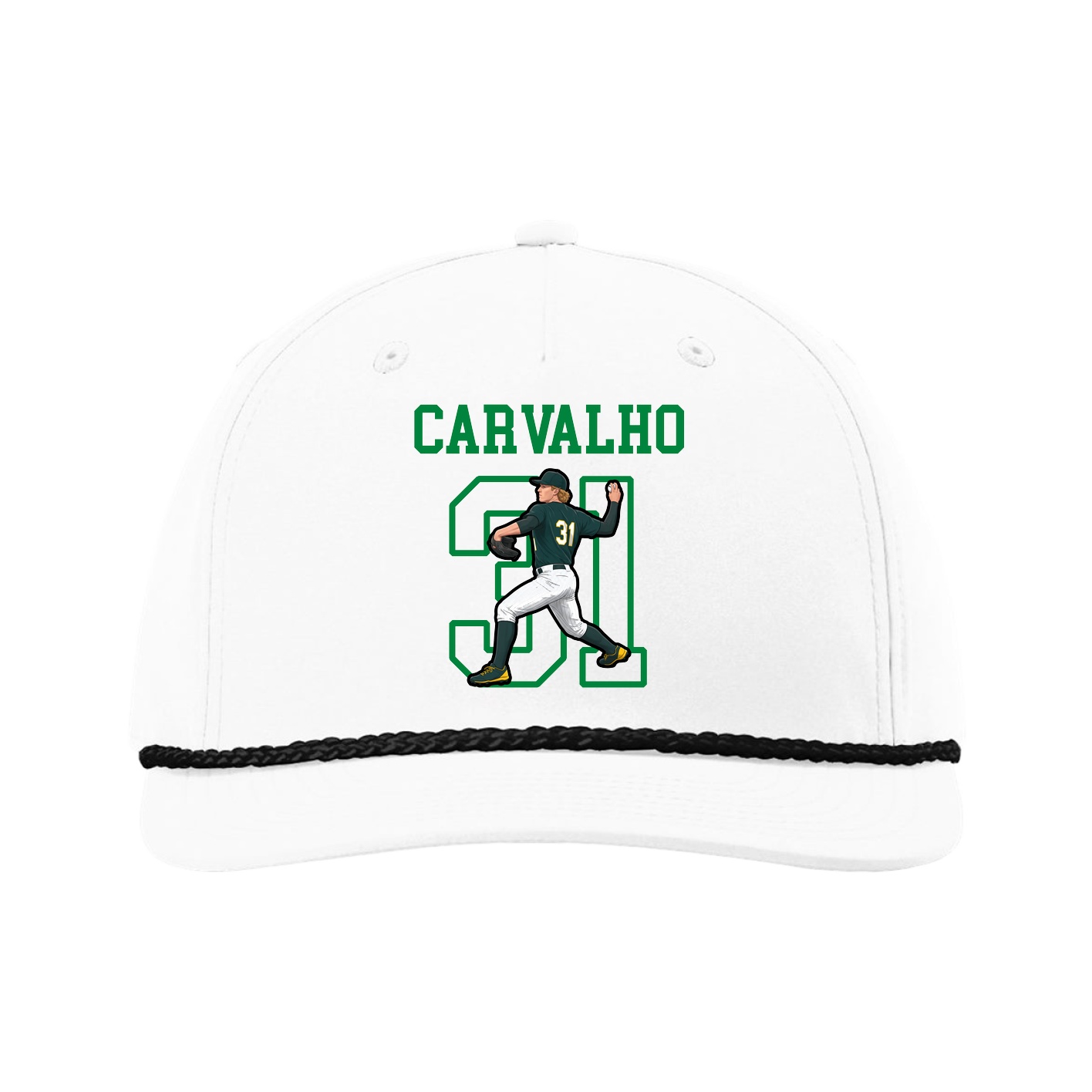 Five-Panel Classic Rope Cap — Shirsey in White